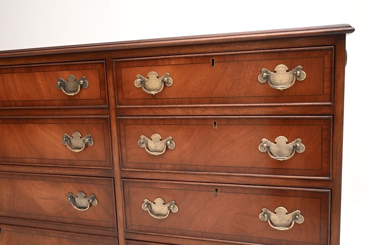 Antique Georgian Style Mahogany Chest Of Drawers / Sideboard photo Furniture