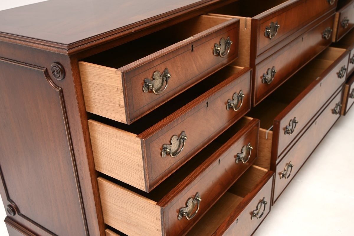 photo for sale Antique Georgian Style Mahogany Chest Of Drawers / Sideboard