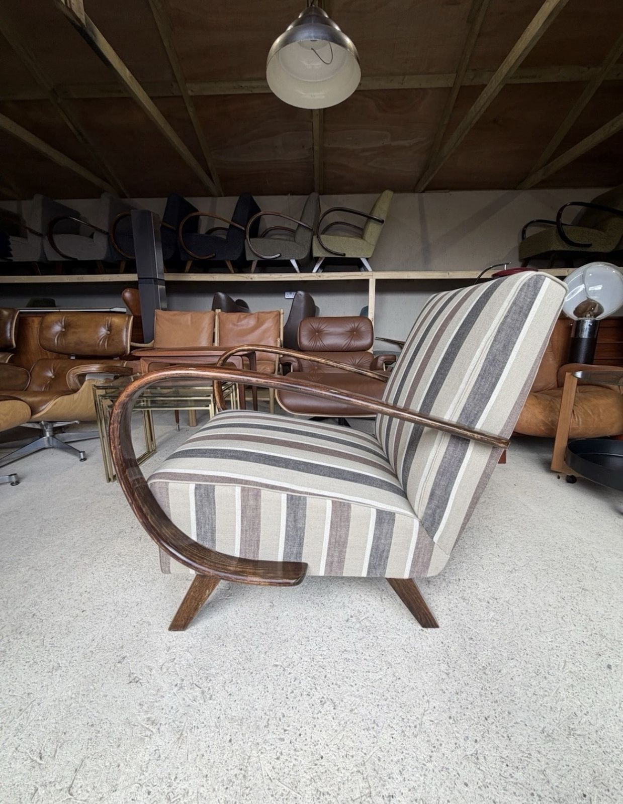 Jindrich Halabala Bentwood Armchair Art Deco Style photo Furniture