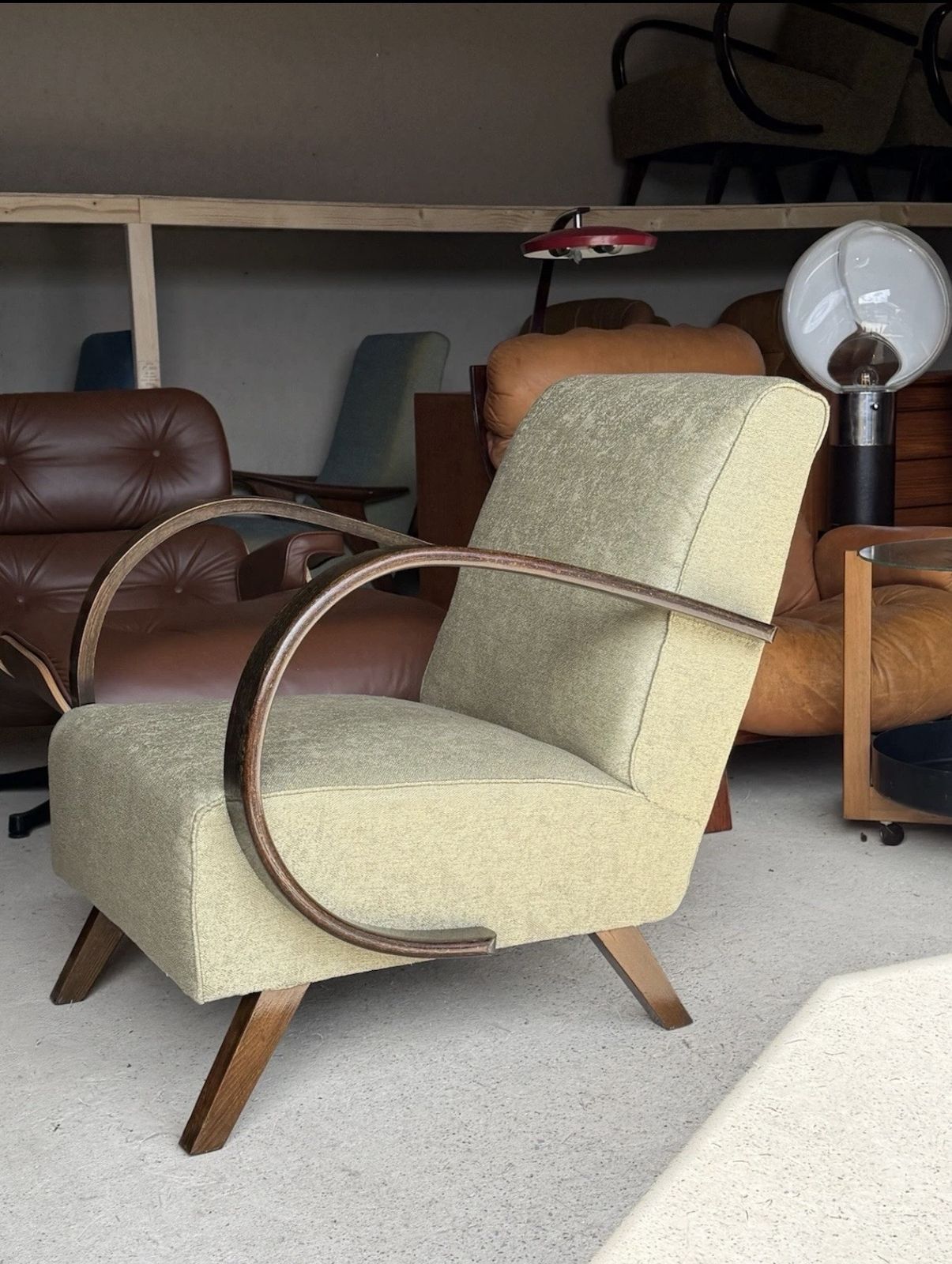 Jindrich Halabala Bentwood Armchair Art Deco Style photo 885.0