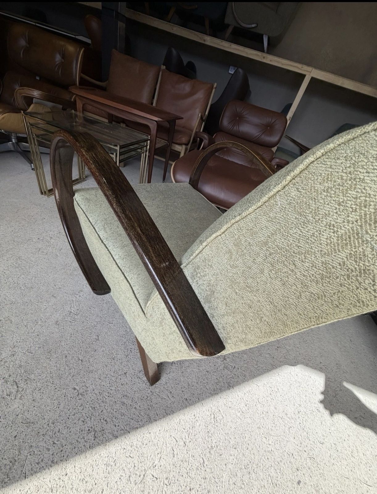 Furniture Jindrich Halabala Bentwood Armchair Art Deco Style photo