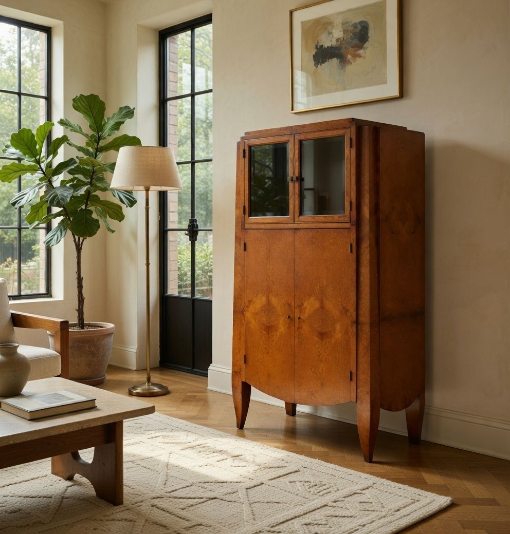 French Art Deco Cabinet In Amboyna By André Arbus photo 5200.0