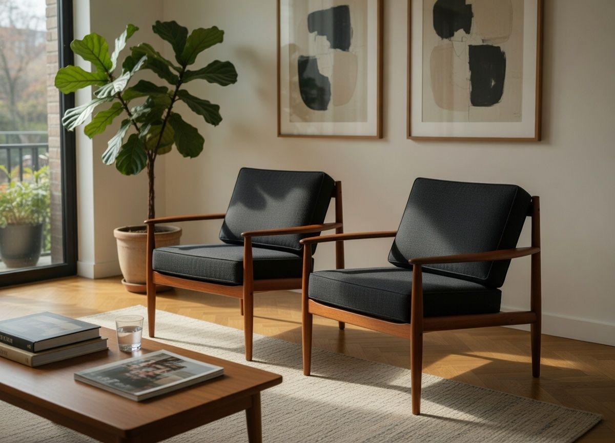 Pair Of Grete Jalk Teak Lounge Chairs For France & Søn photo vinterior