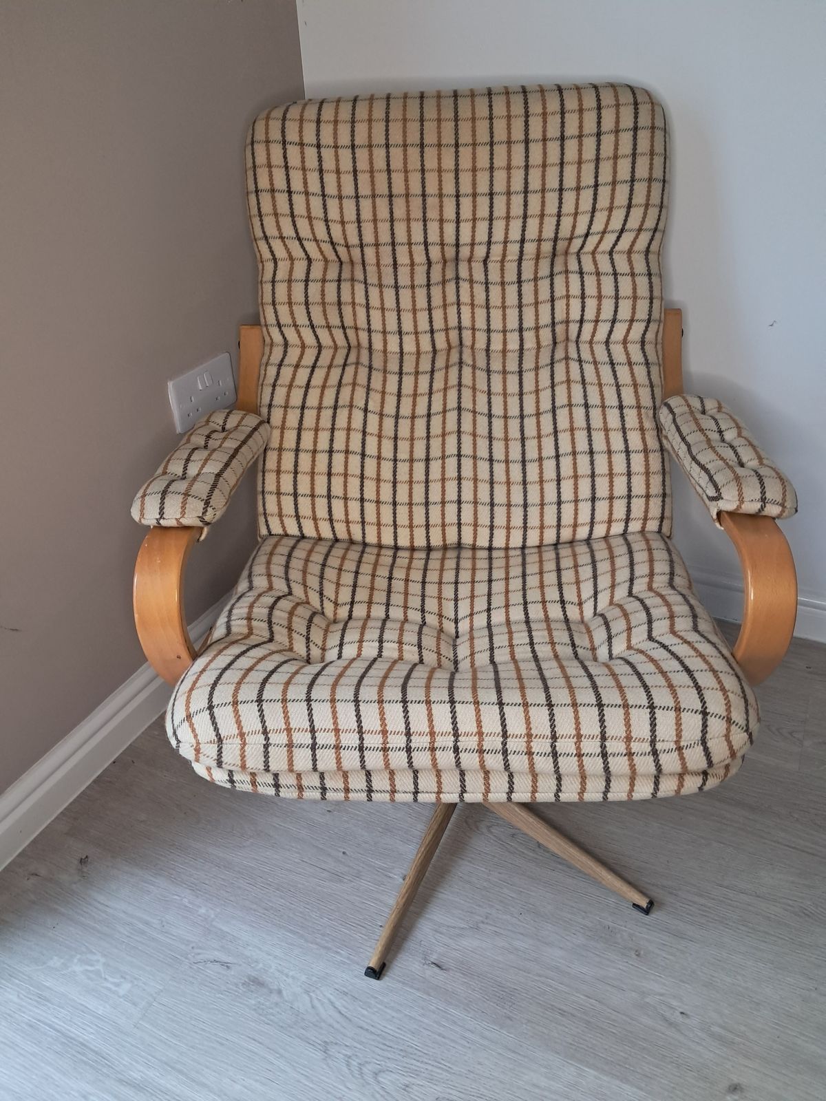 Scandinavian Bentwood Lounge Chair 1970s
