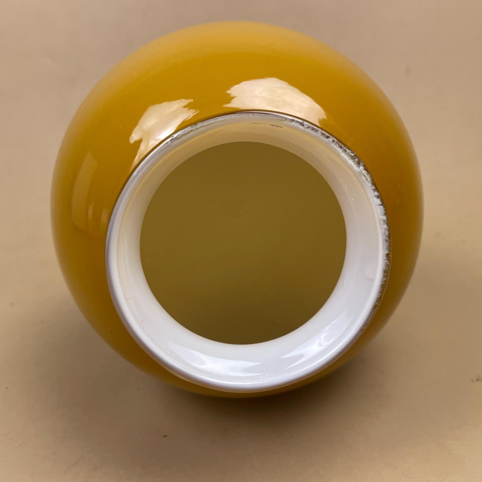 Glass Lamp Shade Amber Yellow Ball Round Pendant Lampshade Tiffany Style Oil Lightshade Light Pendant Art Deco Antique Vintage Classic photo for sale