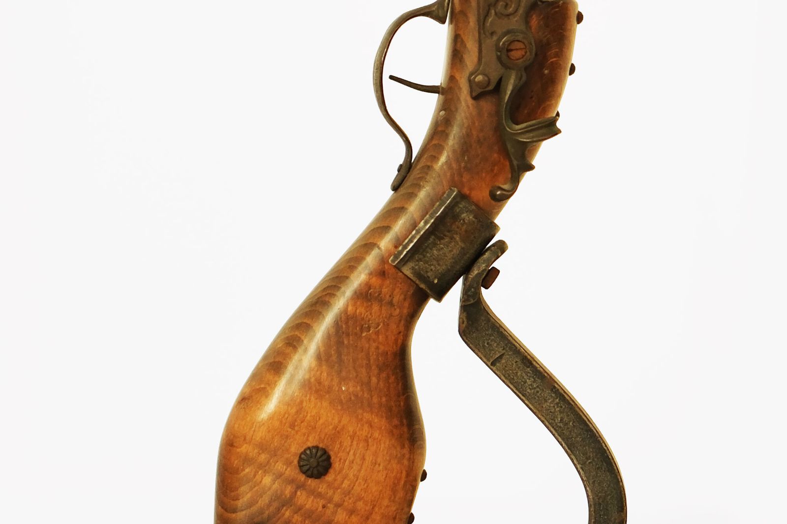 20th Century Bronze & Gilt Metal Floor Ashtray With A Sculptural Riffle Smoking Stand photo buy