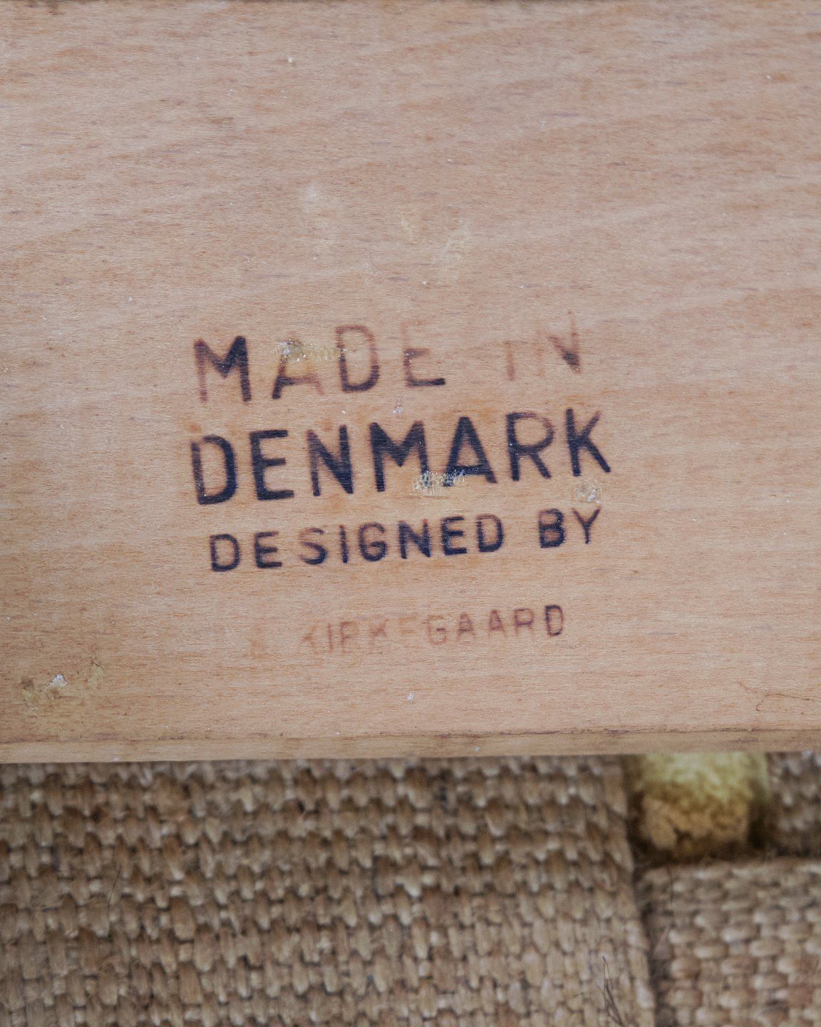 photo for sale Erik Kirkegaard Armchair Model 43 In Teak And Black Leather, Høng Stolefabrik, 1950s