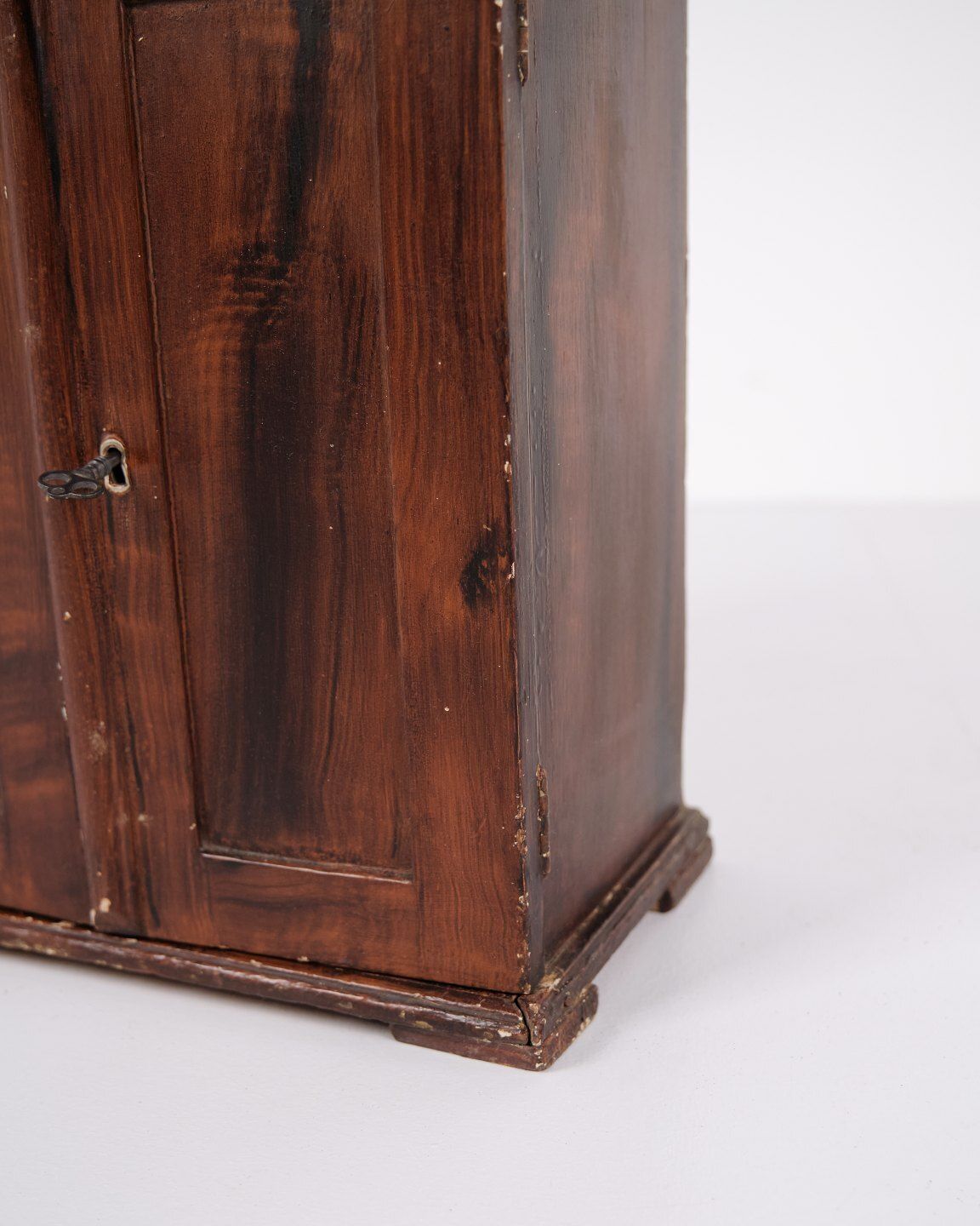 Antique Miniature/Model Furniture In Oak With Hand Forged Fittings, 1840s photo vintage
