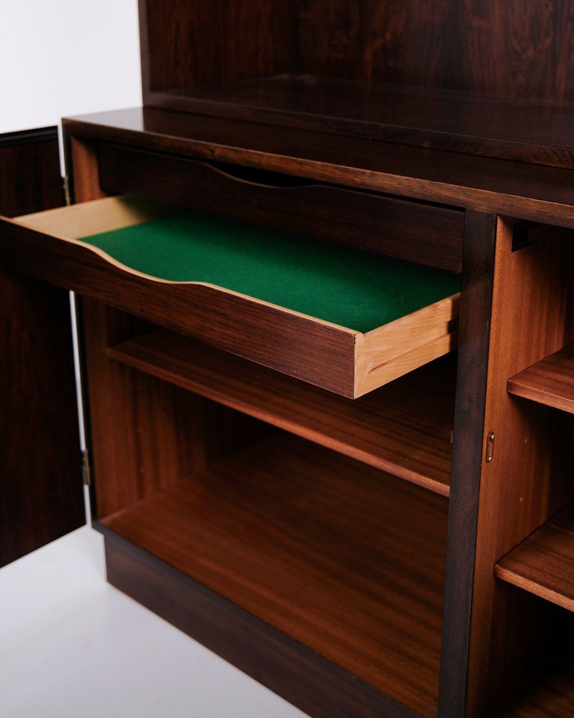 photo furniture Gunni Omann Bookcase Model 5 In Rosewood For Poul Hundevad, Danish Design 1960s