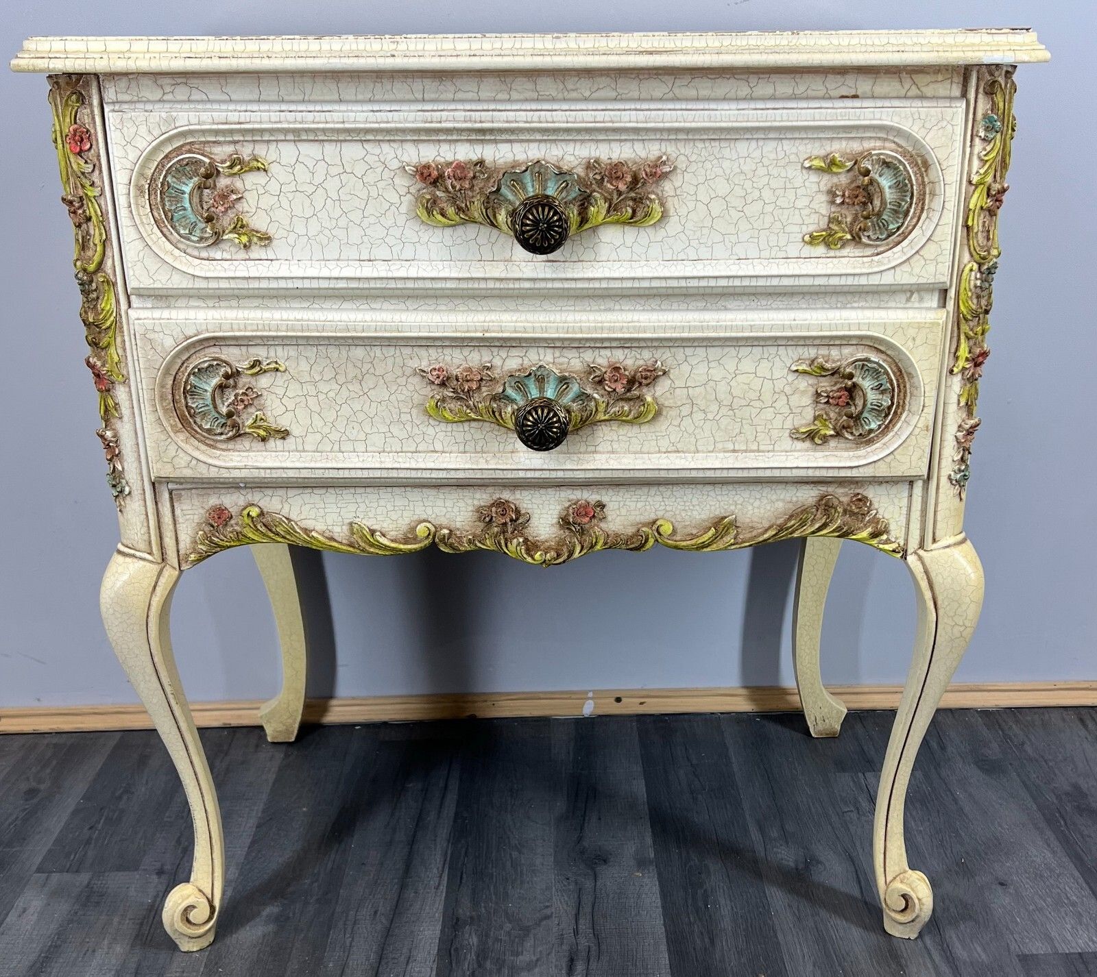 Chest Of Drawers Vintage Shabby Chic French Louis 2 Drawers Sideboard Lot 2490 photo furniture