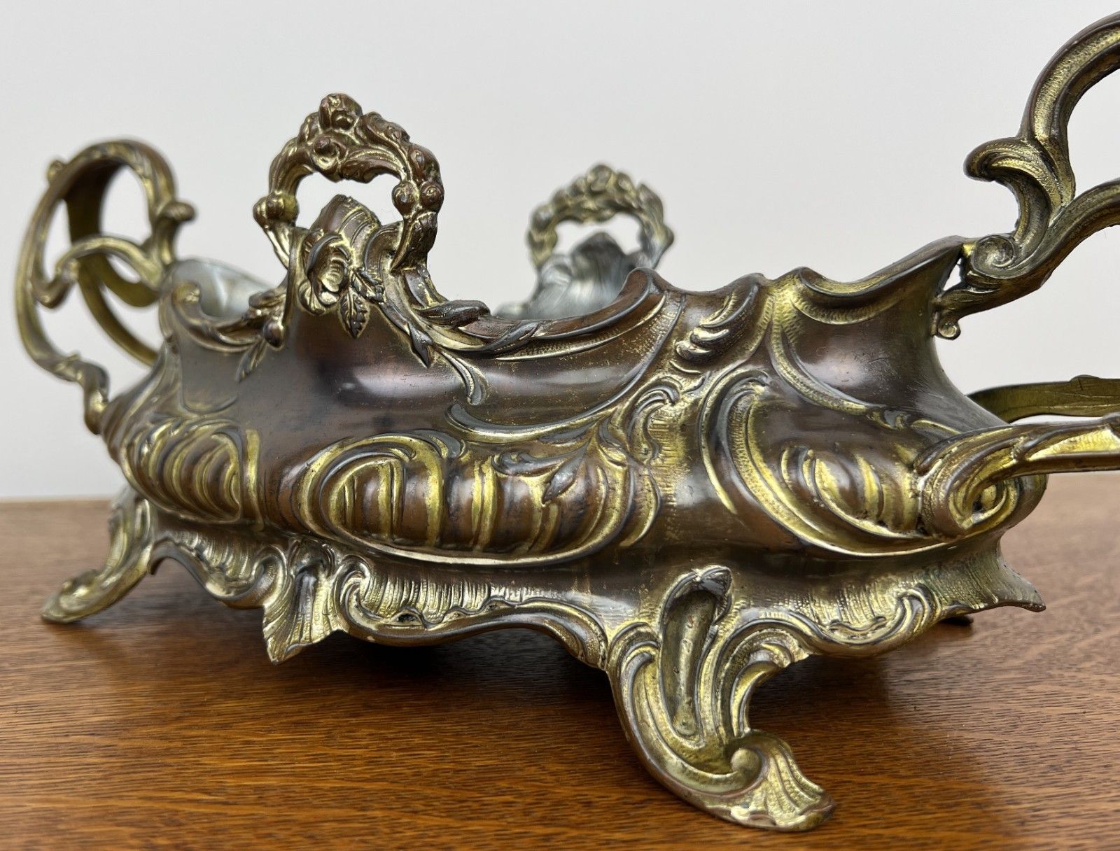 Vintage French Jardiniere Planter Ornate Decorative Bowl Insert Lot 4937 photo Garden Decor