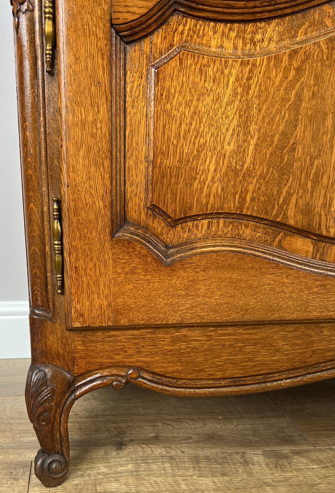 Bookcase Vintage French Louis XIV Style Oak Display Cabinet Sideboard Lot 4934 photo buy