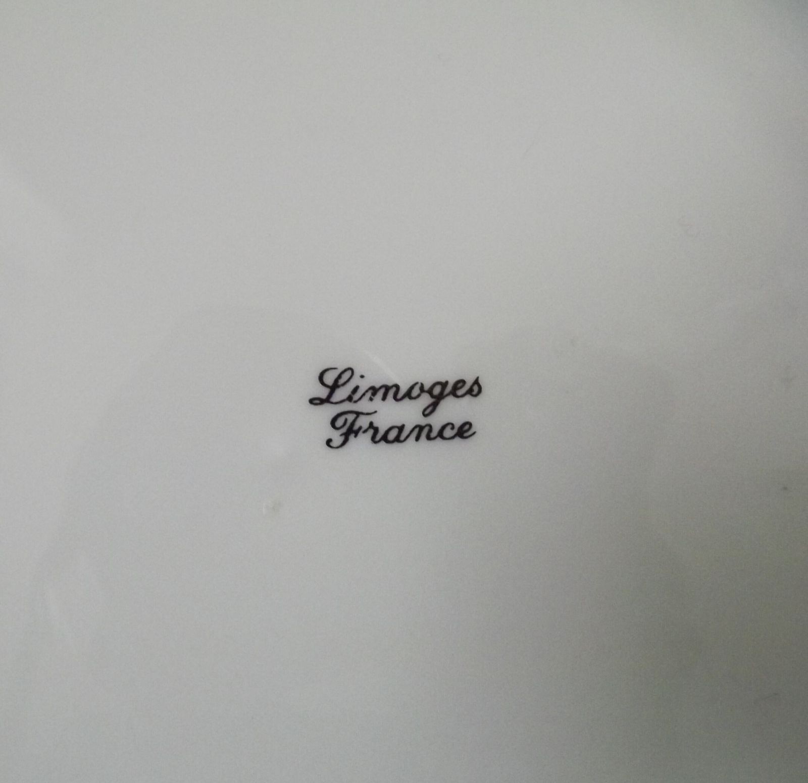 photo vintage Vintage Limoges France Cheese Plate Set    6 Cheese Plates & Large Serving Platter
