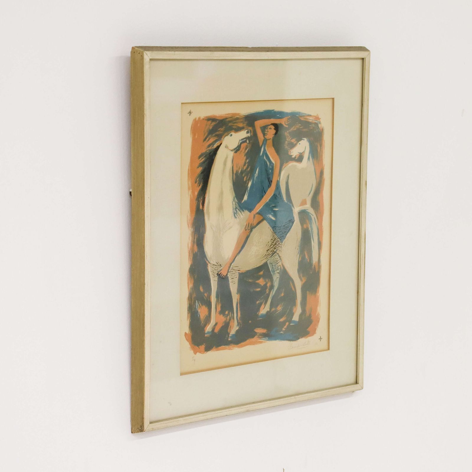 Eleanor Esmonde White Lithograph Limited Edition Signed 5 Of 9   1957 – Original Frame photo furniture