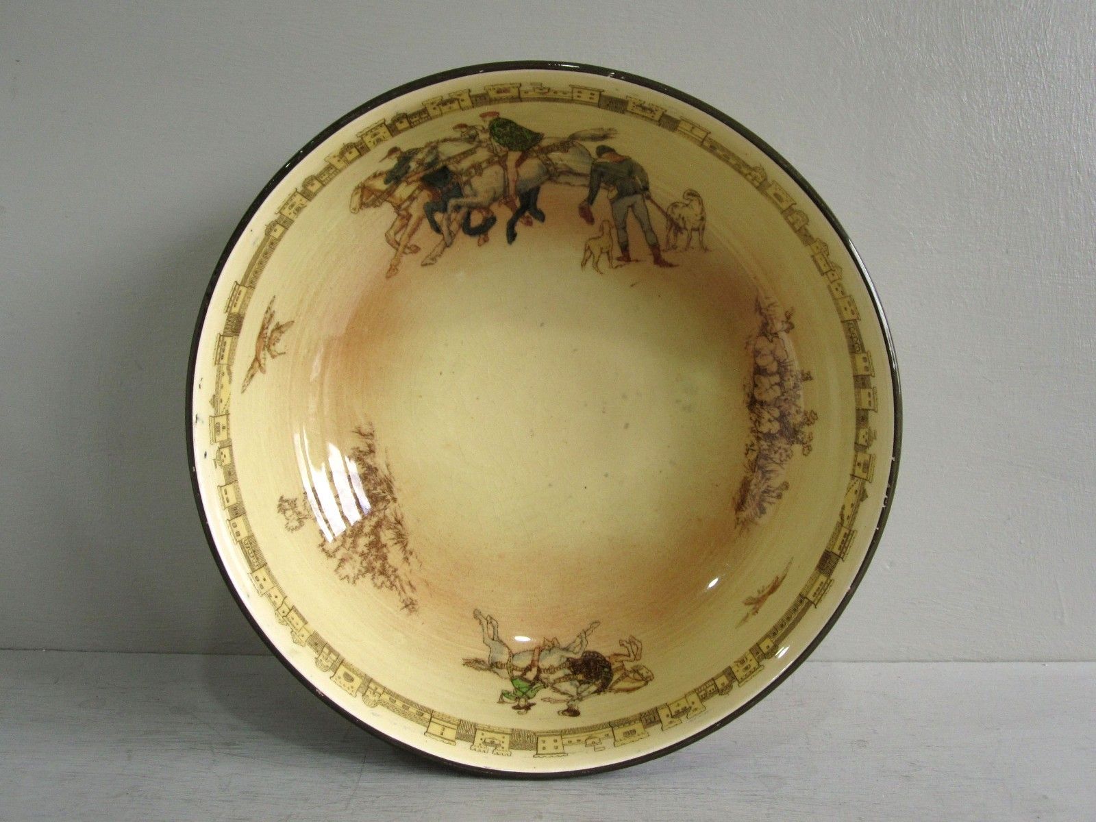 Large Royal Doulton Falconry Series Bowl photo for sale
