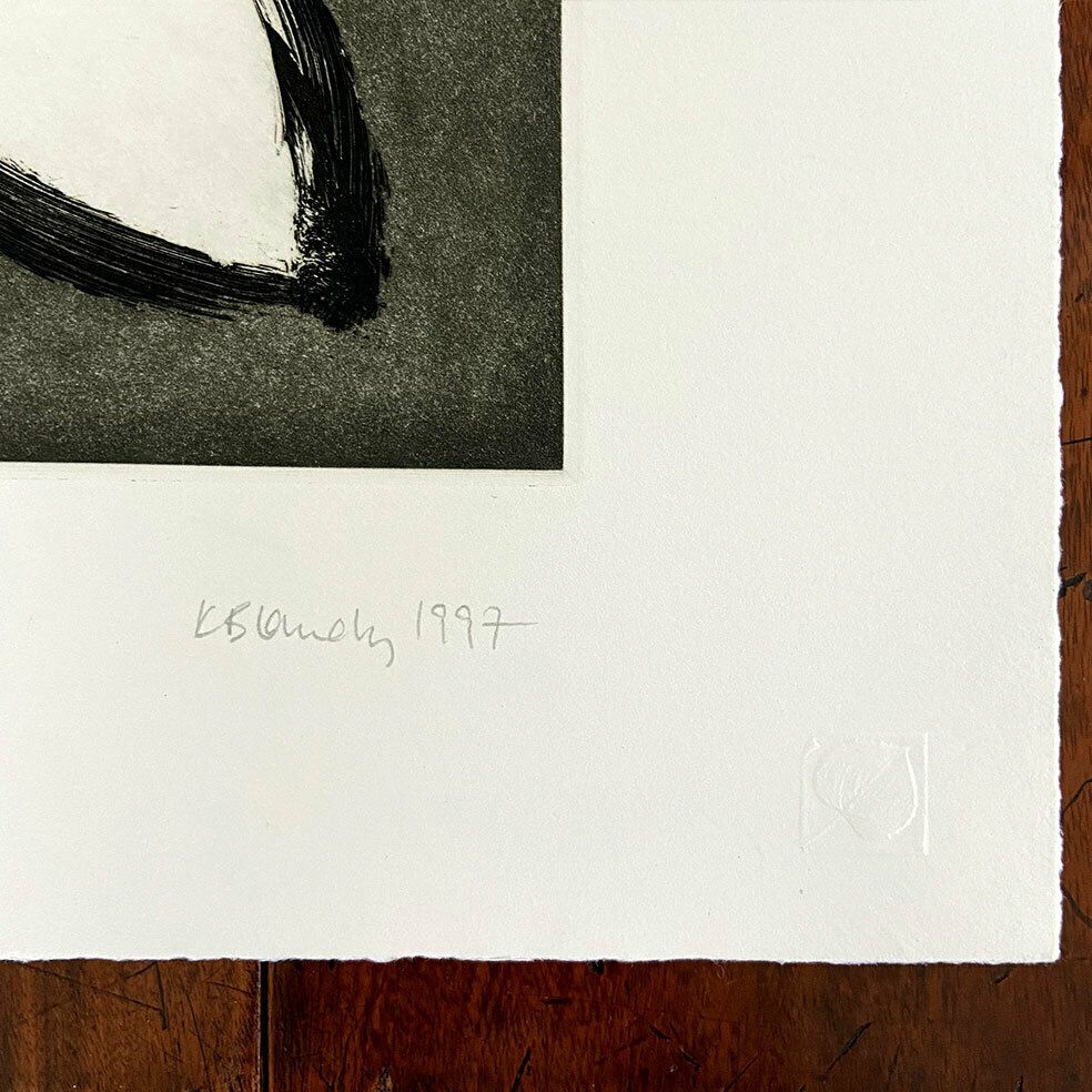 Signed Limited Edition Print, Strain, 1997 By Kitty Blandy photo vinterior