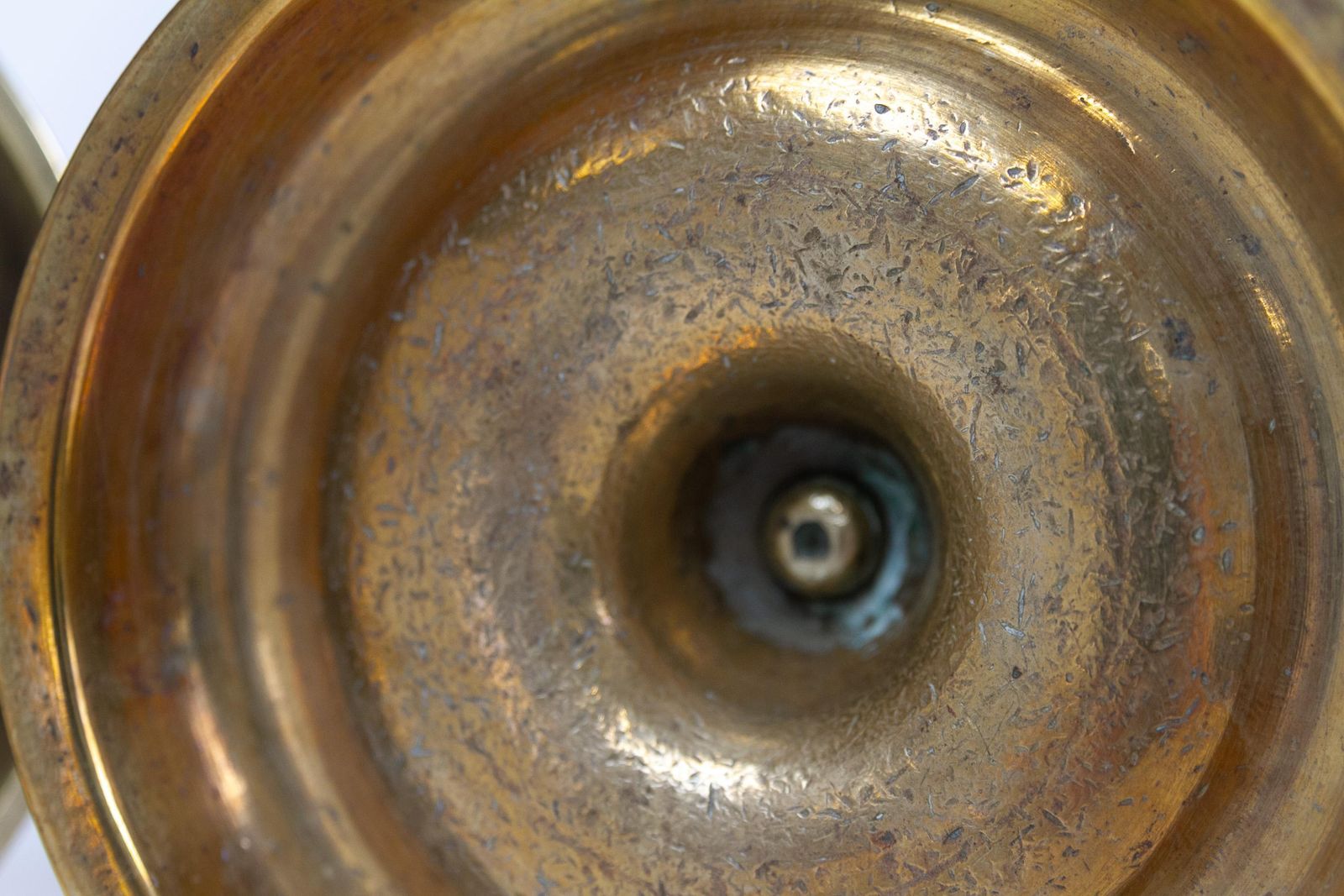 photo for sale Antique Danish "Næstved" Brass Candlesticks Circa 1780. Set Of 3.