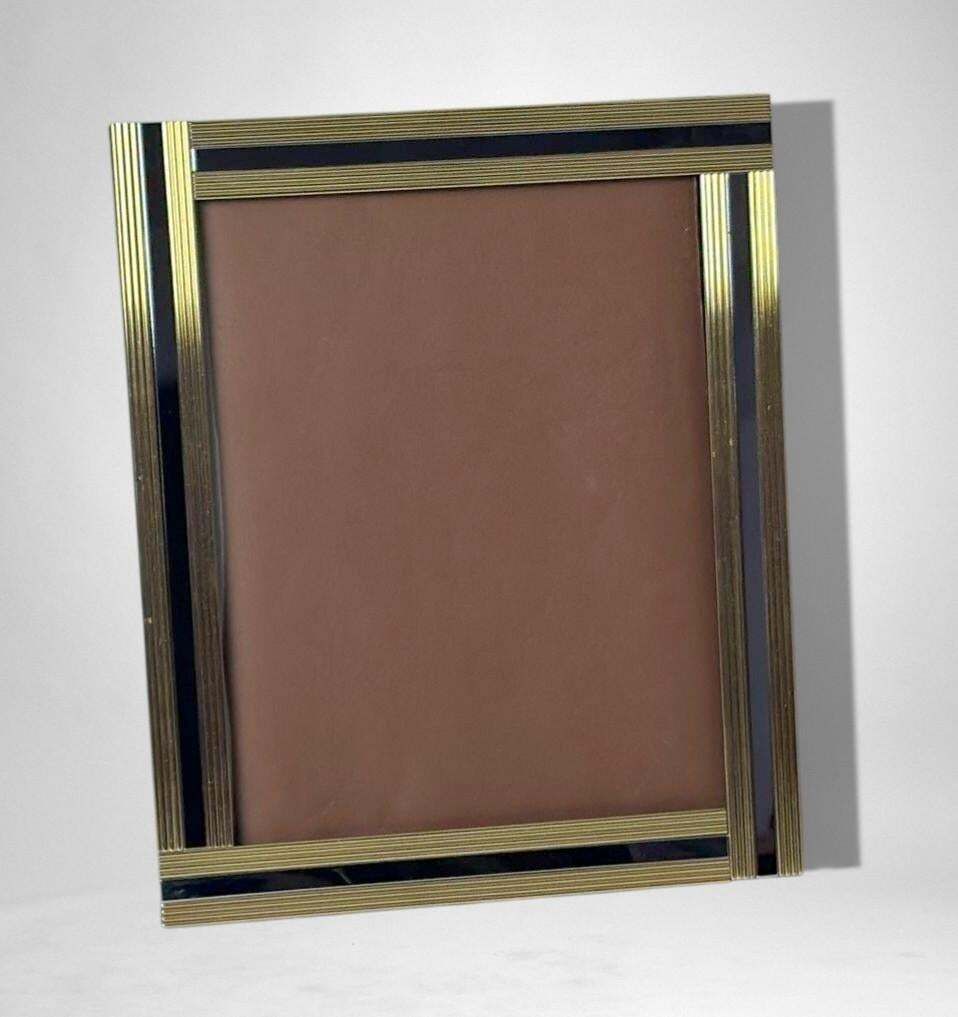 Romeo Rega Style Italian Brass And Steel Picture Frame photo furniture