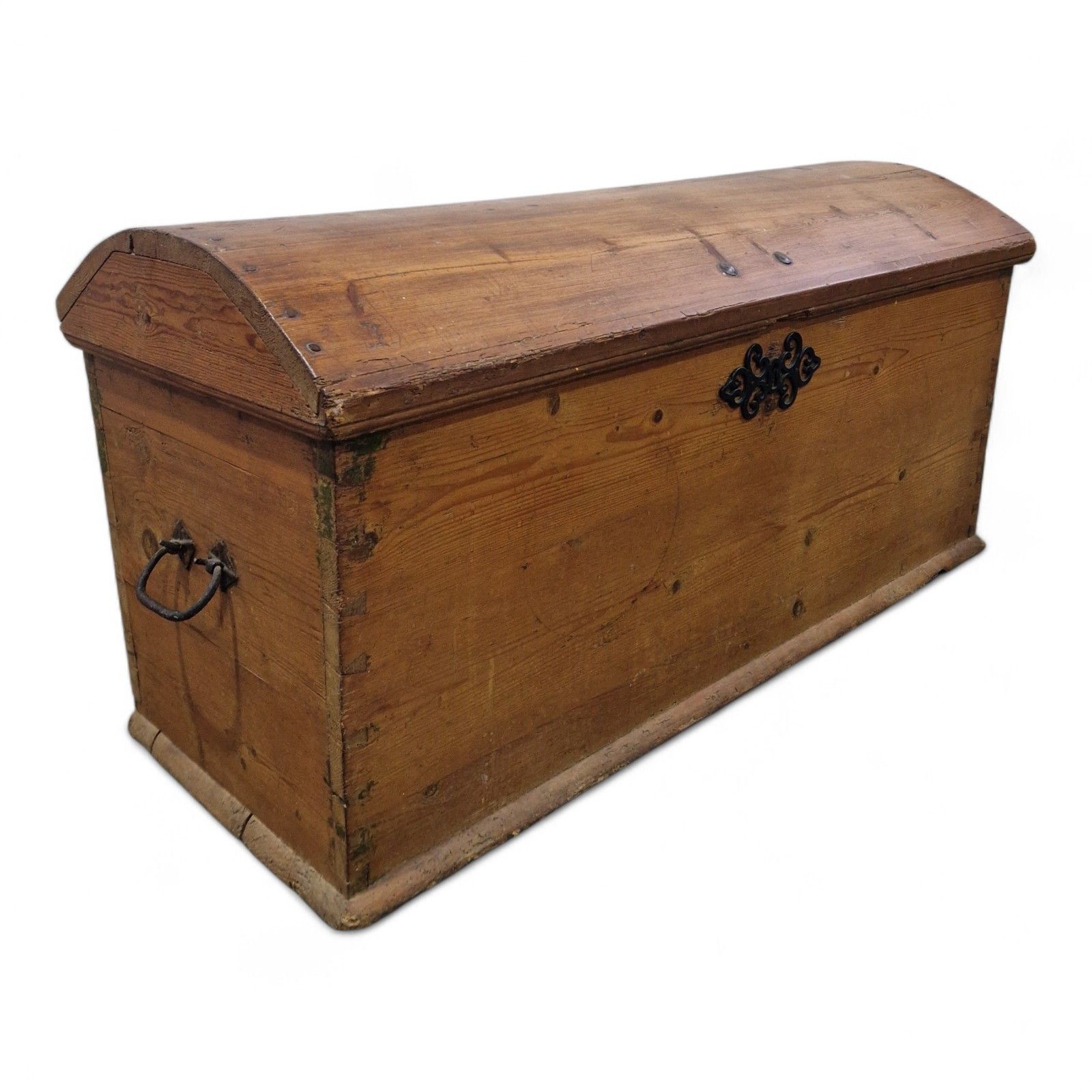 320.0 Continental Wooden Storage Chest Dome Top Rustic Coffer Blanket Box Large photo