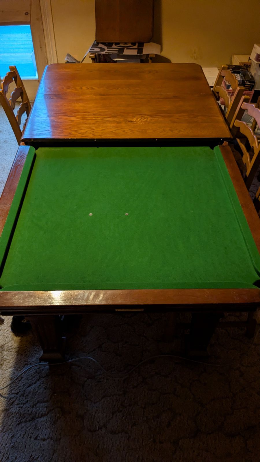 Snooker Dining Table And Chairs photo for sale