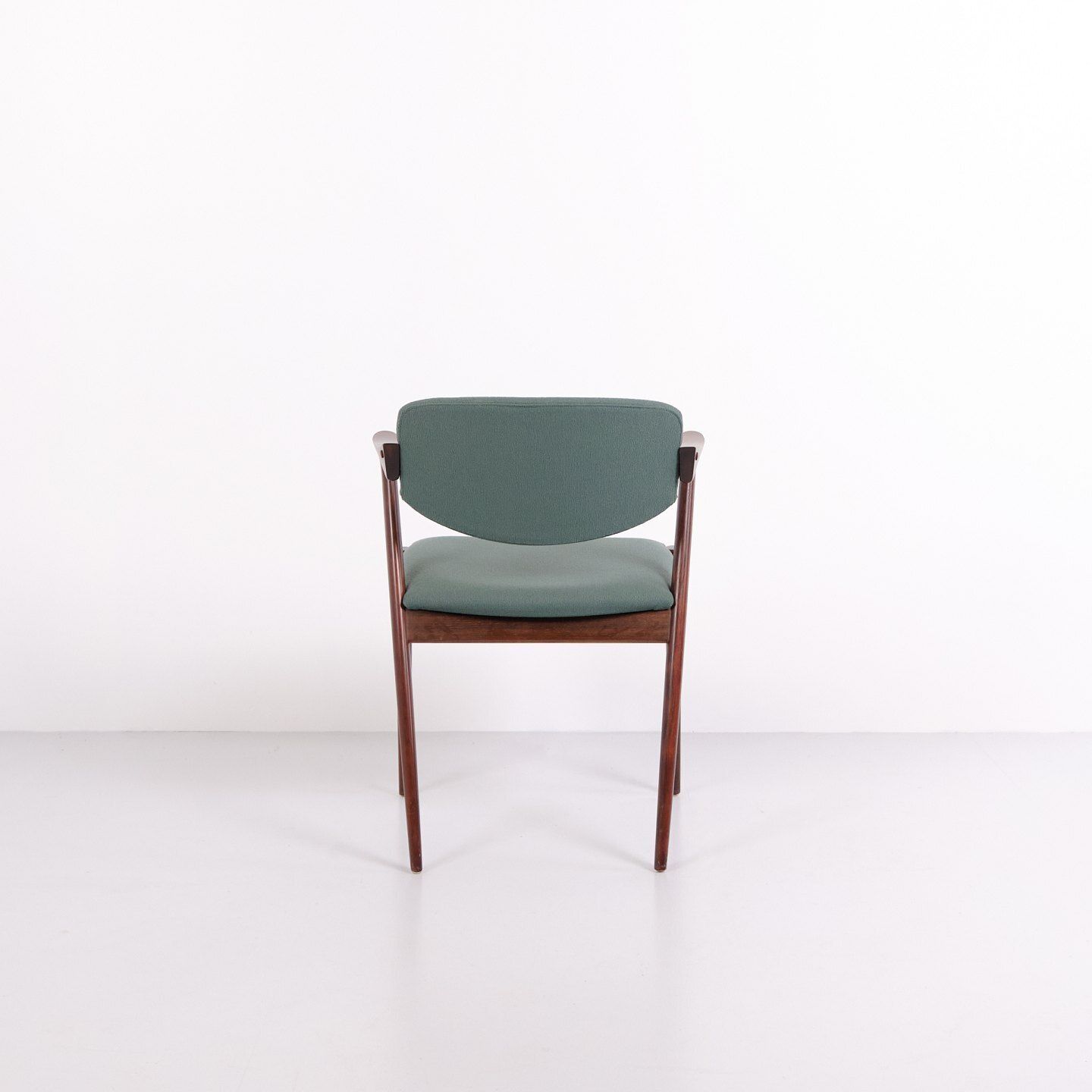 Kai Kristiansen Model 42 Dining Chairs In Rosewood With Turquoise Blue Upholstery, Set Of 6, 1960s photo 5440.0