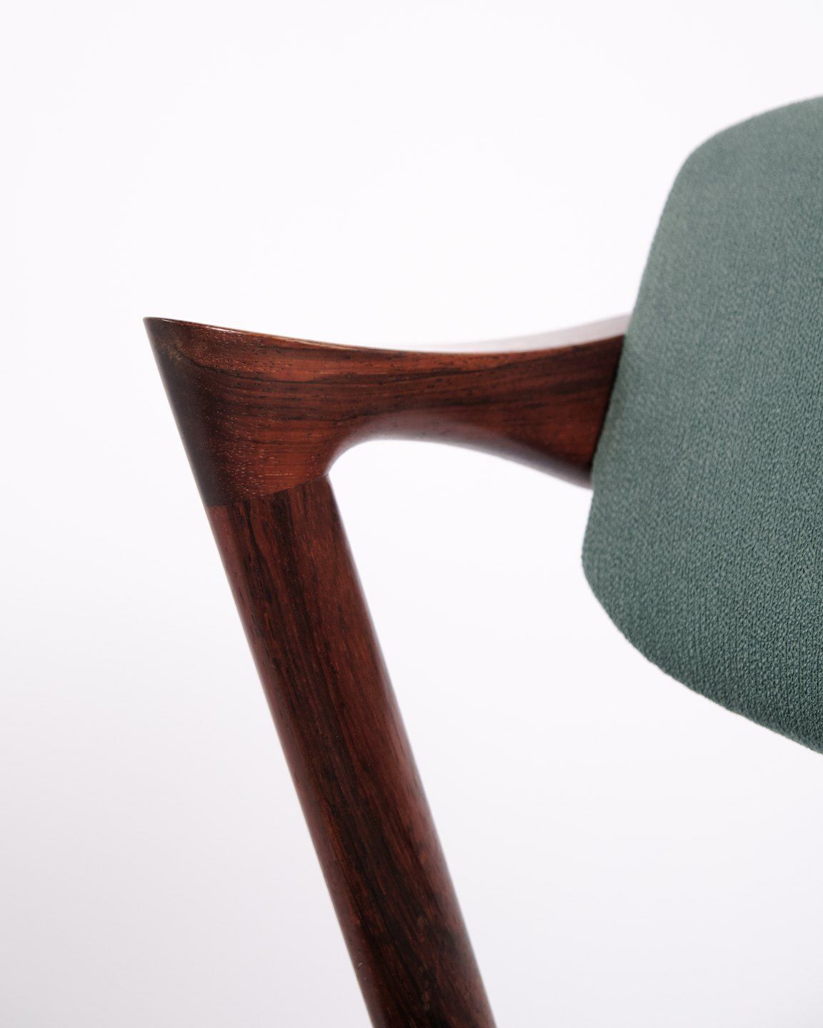 Kai Kristiansen Model 42 Dining Chairs In Rosewood With Turquoise Blue Upholstery, Set Of 6, 1960s photo buy