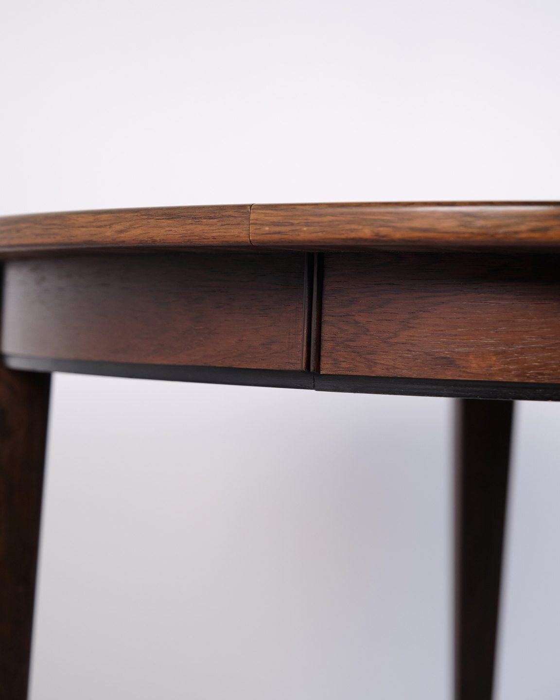 Round Dining Table Model 55 By Omann Jun In Rosewood With Extension Leaves, Danish Design photo Furniture