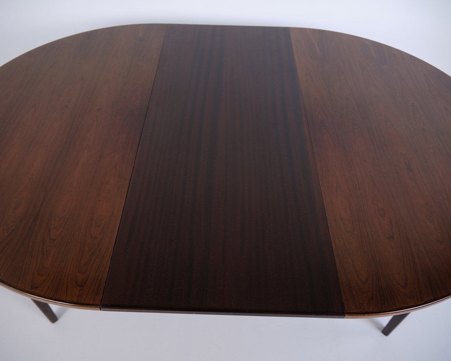 Round Dining Table Model 55 By Omann Jun In Rosewood With Extension Leaves, Danish Design photo vintage