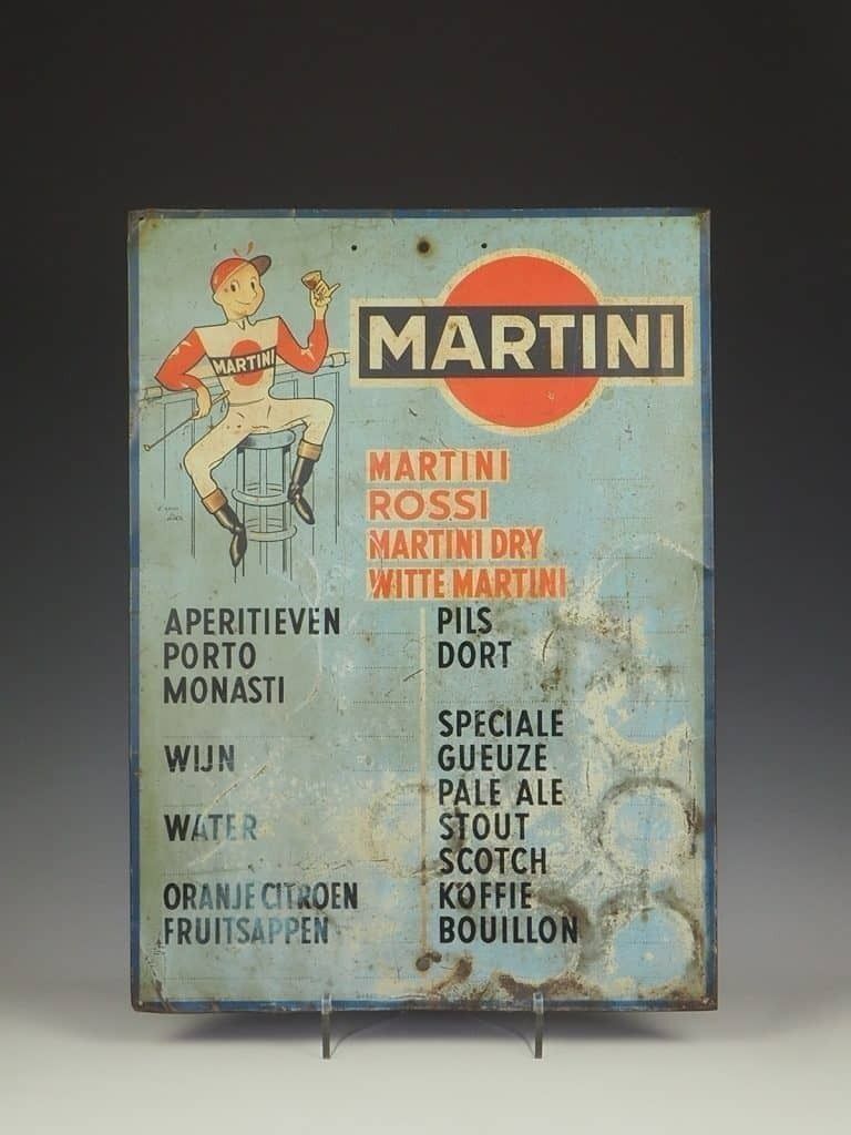 photo furniture 1950s Martini Advertising Drinks Sign Jockey Leon
