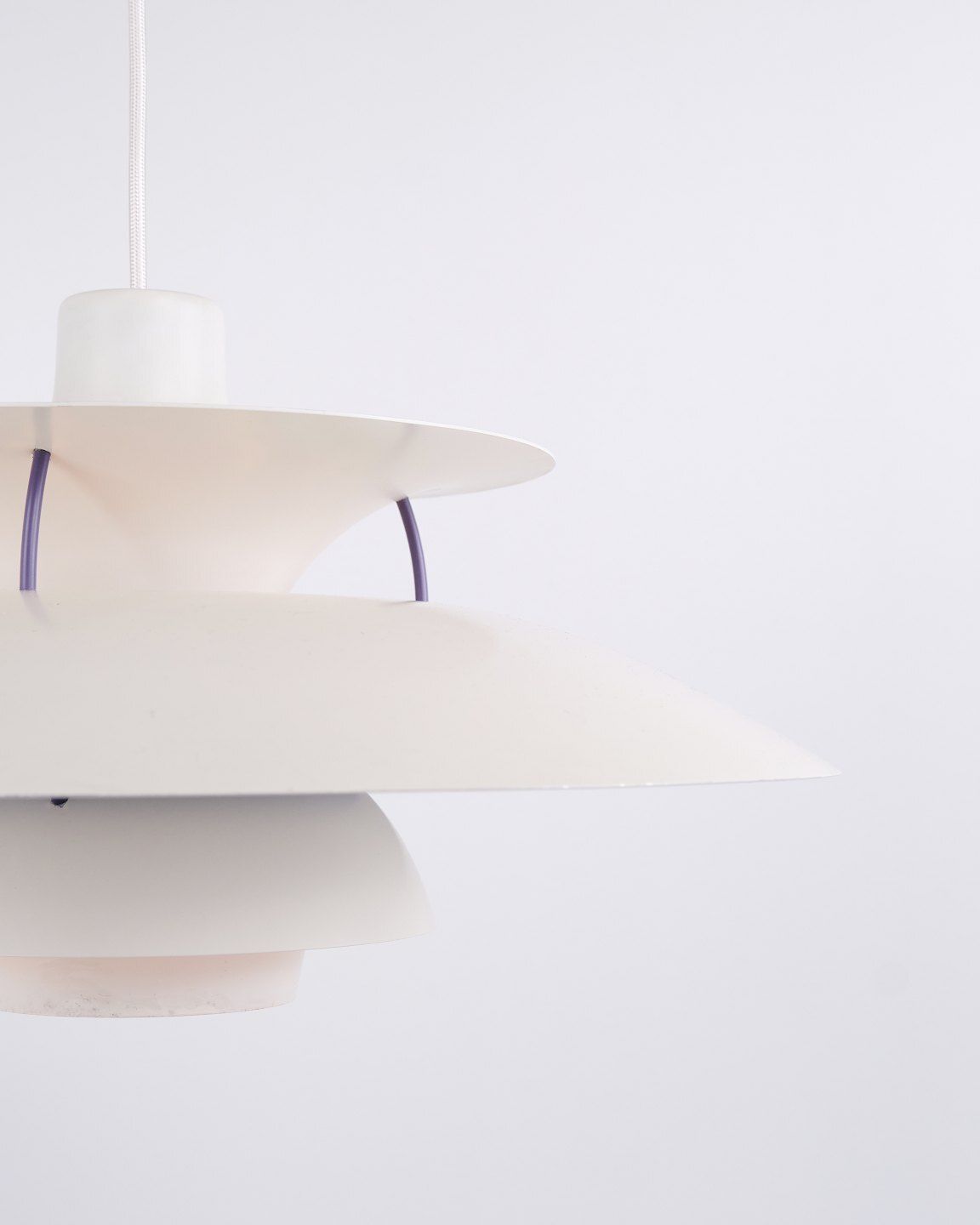 Poul Henningsen Pendant Model Ph 5 In White Lacquered Metal, Louis Poulsen photo furniture