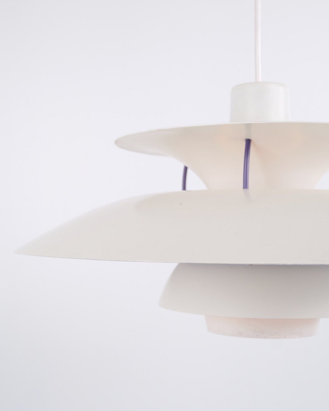 photo furniture Poul Henningsen Pendant Model Ph 5 In White Lacquered Metal, Louis Poulsen