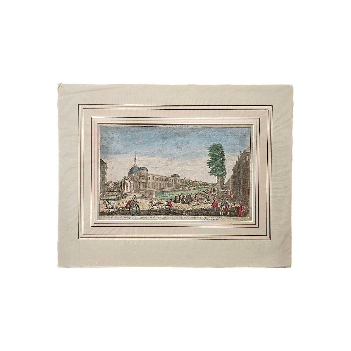 Optical Print Of The Blaak And Stock Exchange In Rotterdam, From 1762