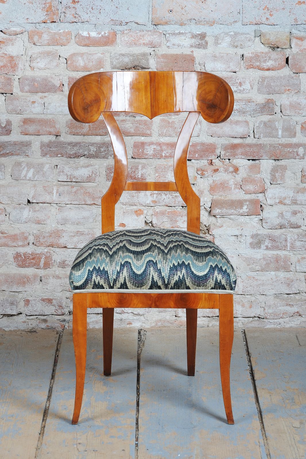 Set Of Four Restored Biedermeier Cherry Wood, Revived Polish, Austria, 1820s photo buy
