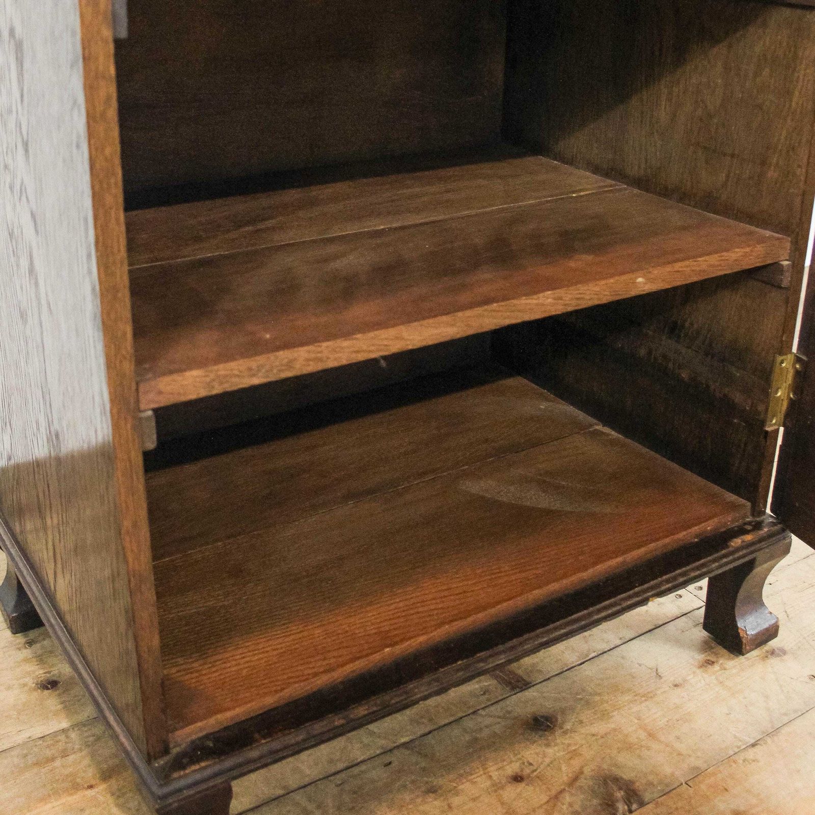 photo buy Early 20th Century Oak Music Cabinet | Corner Cabinet | Storage Cupboard | Antique Storage | Wall Cupboard