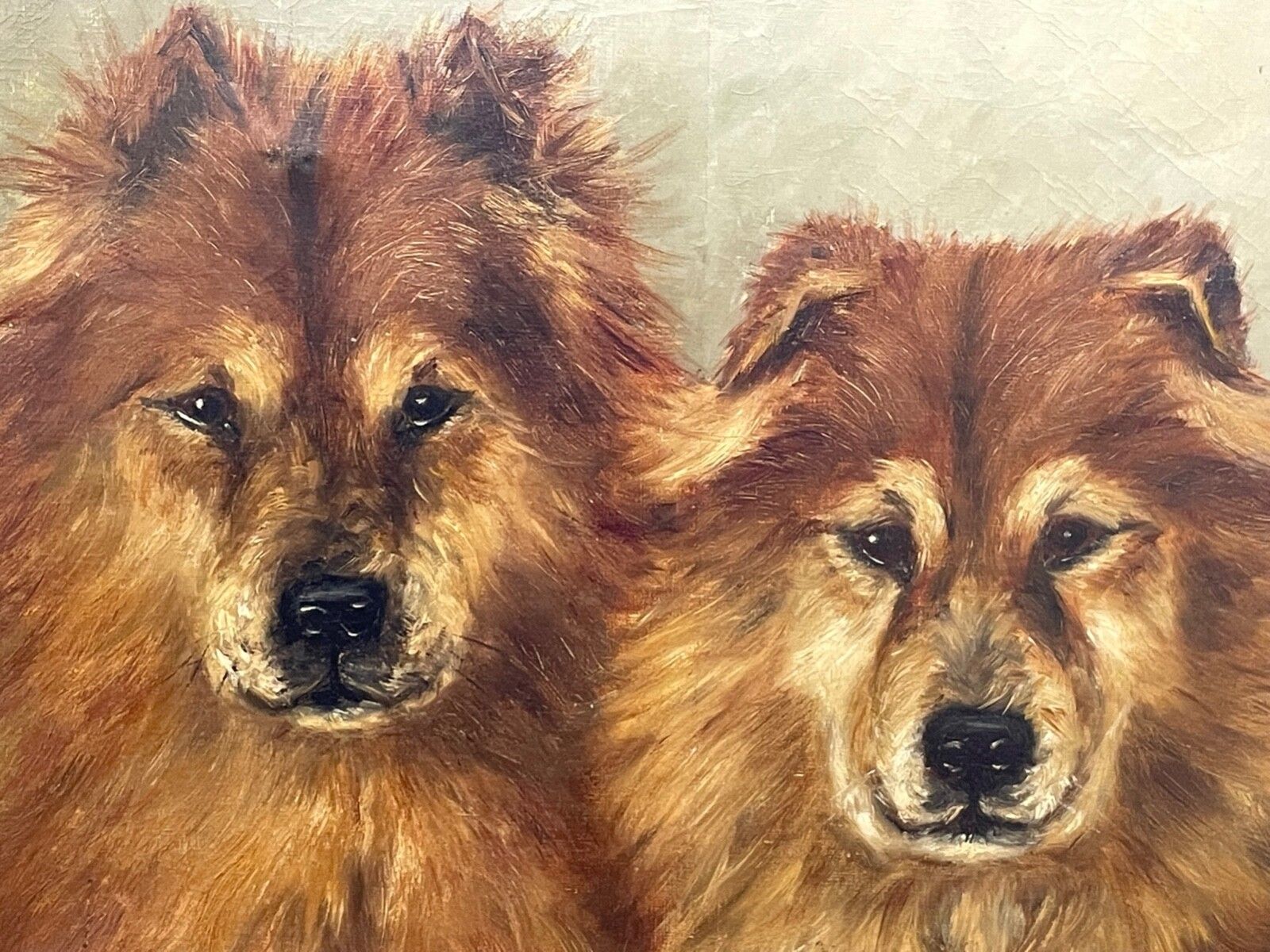 Painting Général Symon & Ping Ching Two Chinese Chow Chow Dogs By Zilia Klias photo vinterior