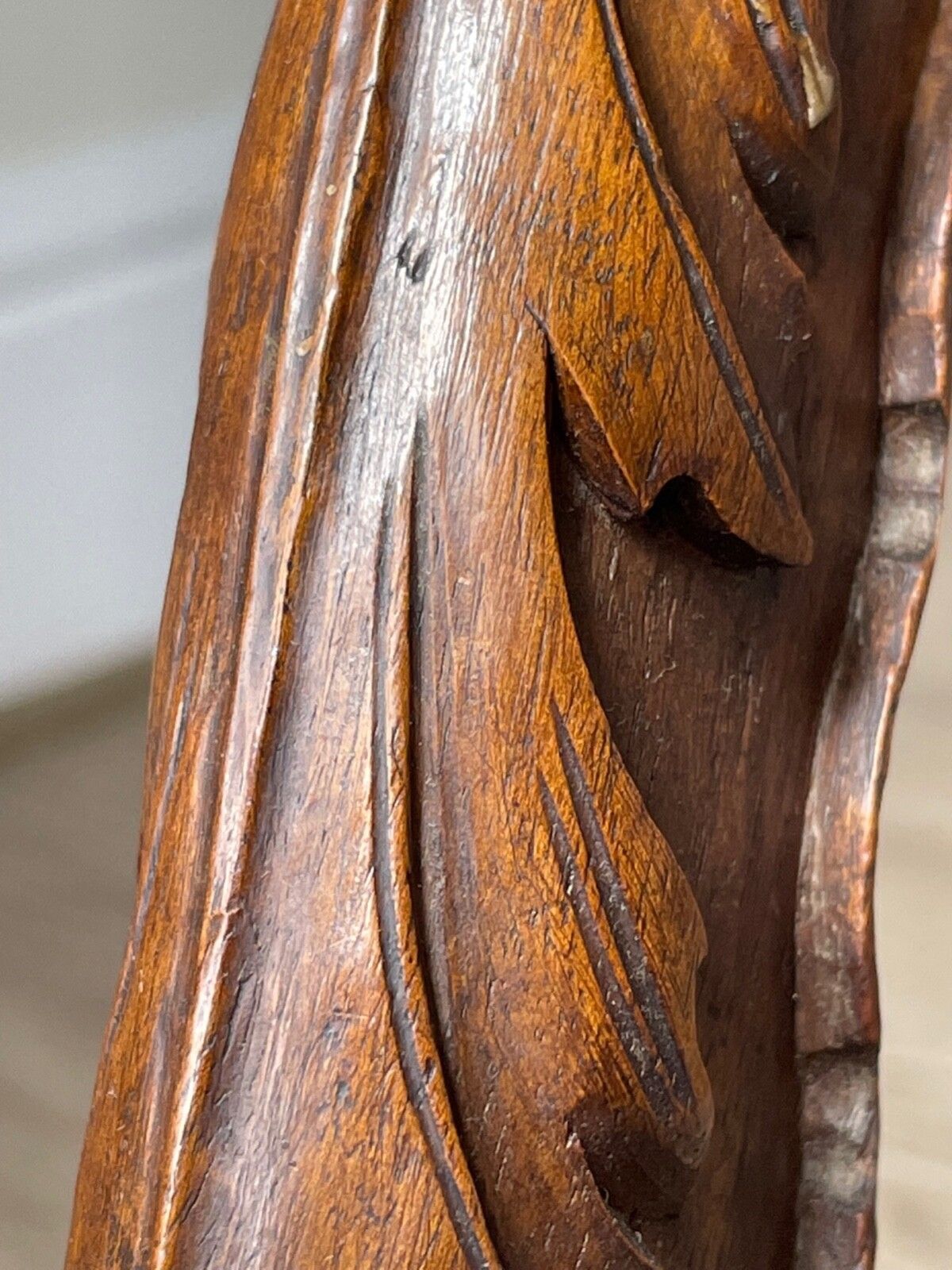 Furniture Victorian Curved X Frame Carved Walnut Window Seat Stool Hunting Dog Heads photo