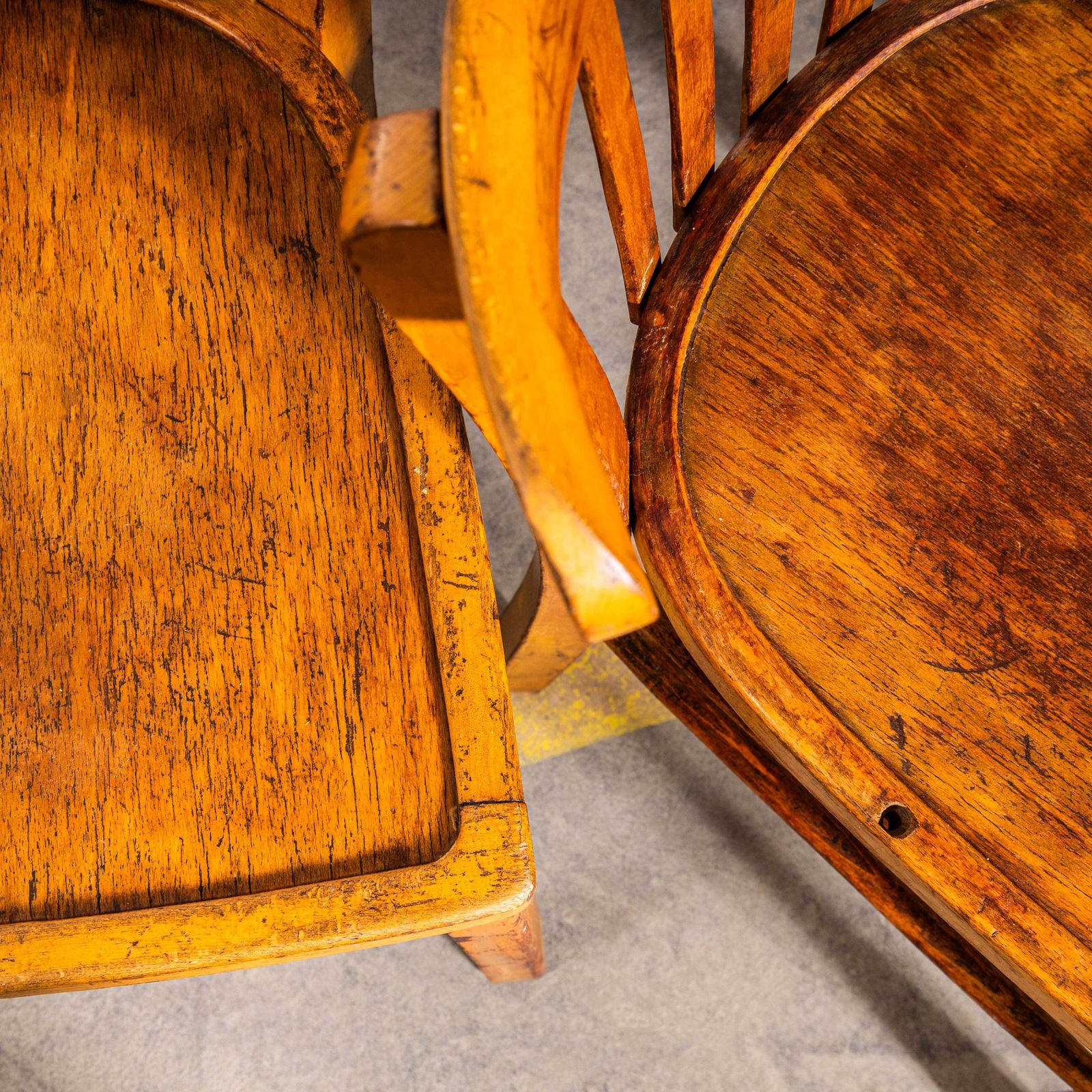 1950's Warm Blonde Luterma Farmhouse Dining Chairs photo Furniture