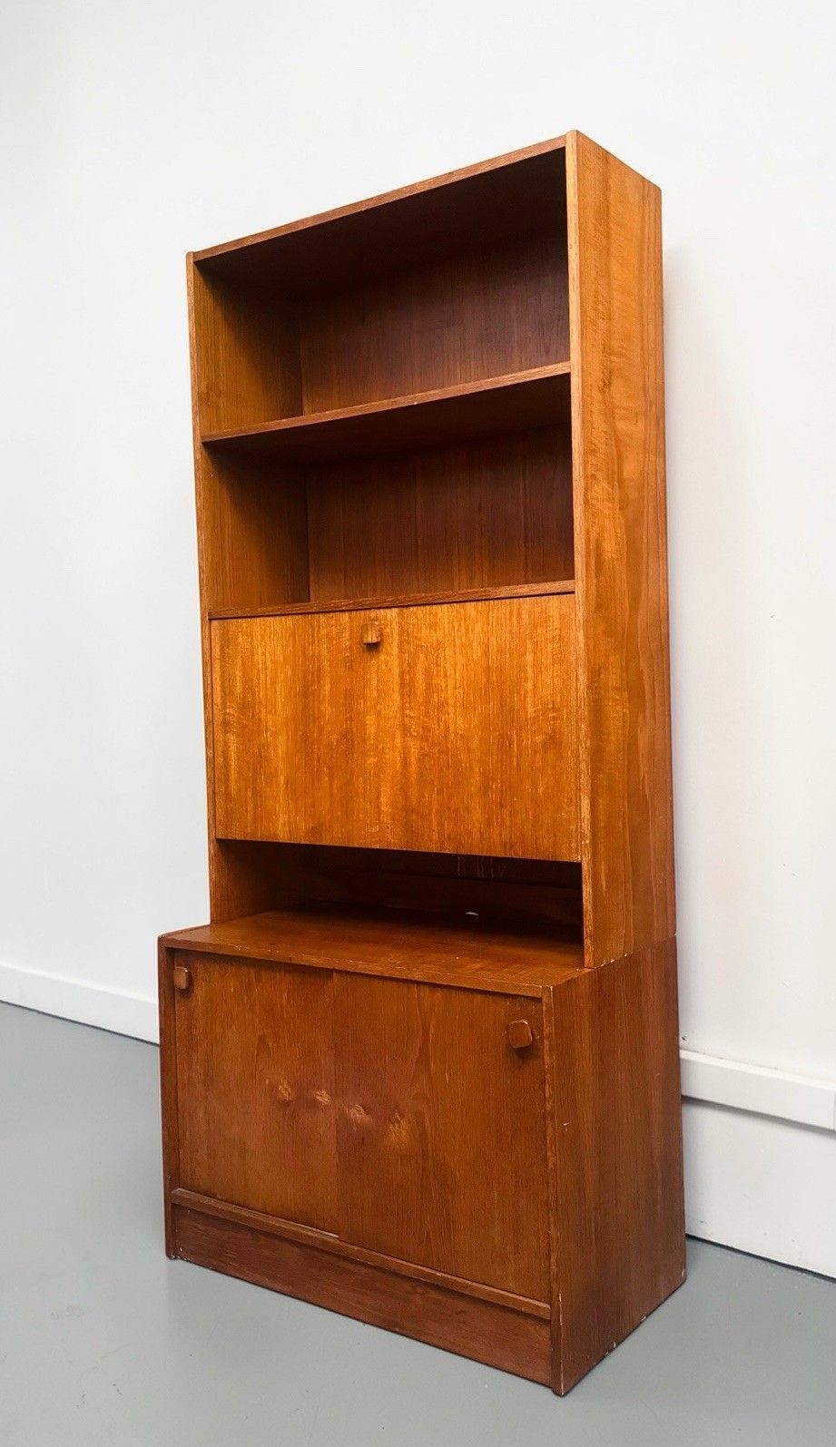 Danish Bramin Mobler Teak Bookcase Secretary Bookcase Mid Century Retro C1960s