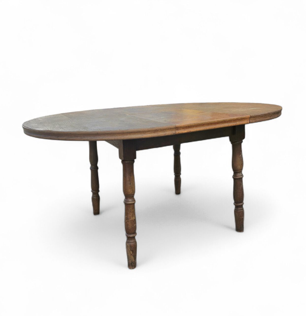 1490.0 A Bit Wearthered Windsor Wheelback Dining Set (7) By The Oirschotse Meubelindustrie 1950s photo
