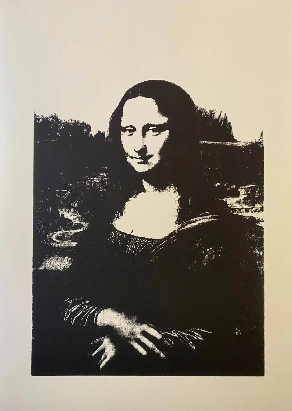Sunday B. Morning (Andy Warhol), Mona Lisa Black On White