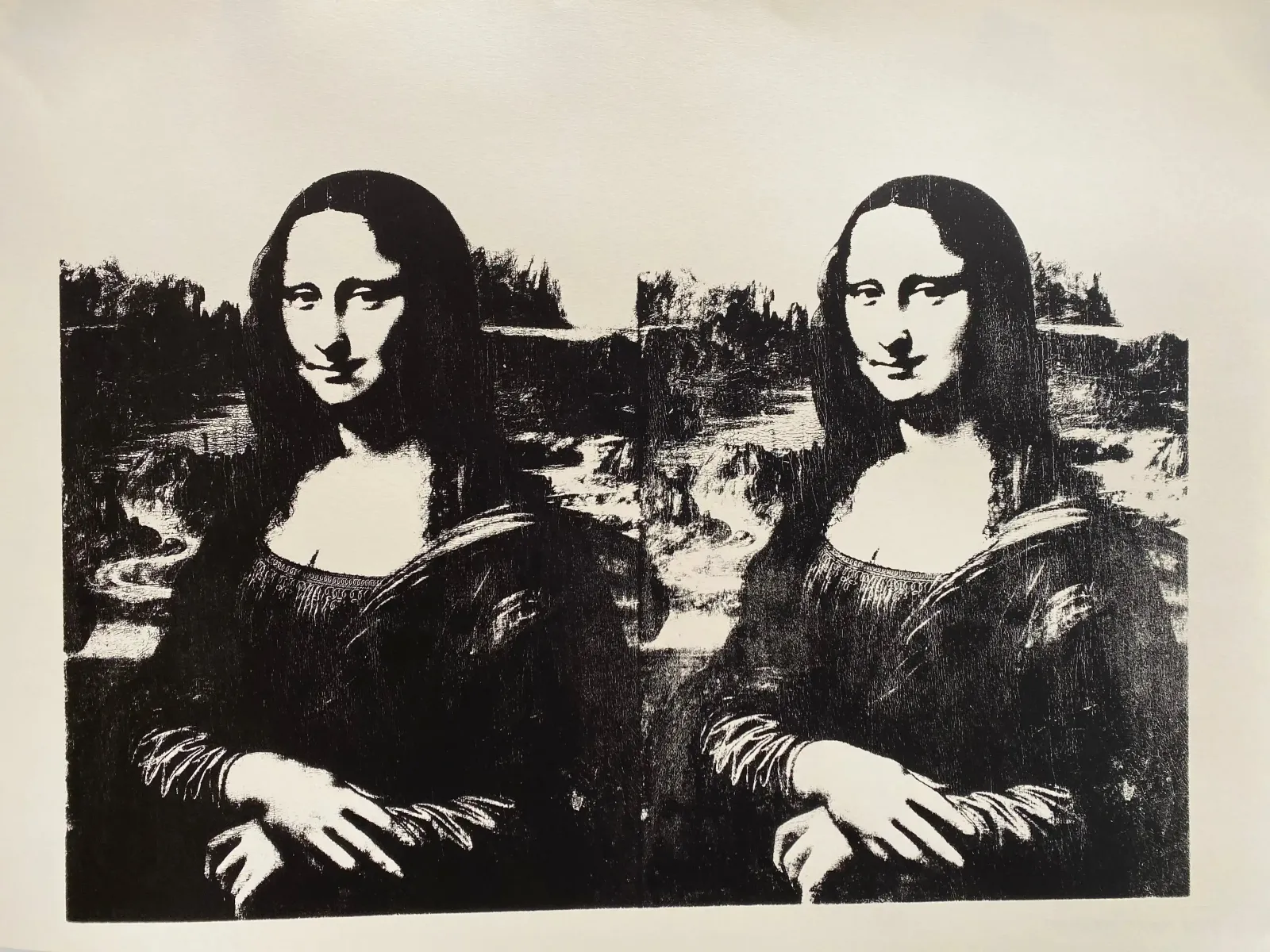 Sunday B. Morning (Andy Warhol), Mona Lisa Double Black On Vellum