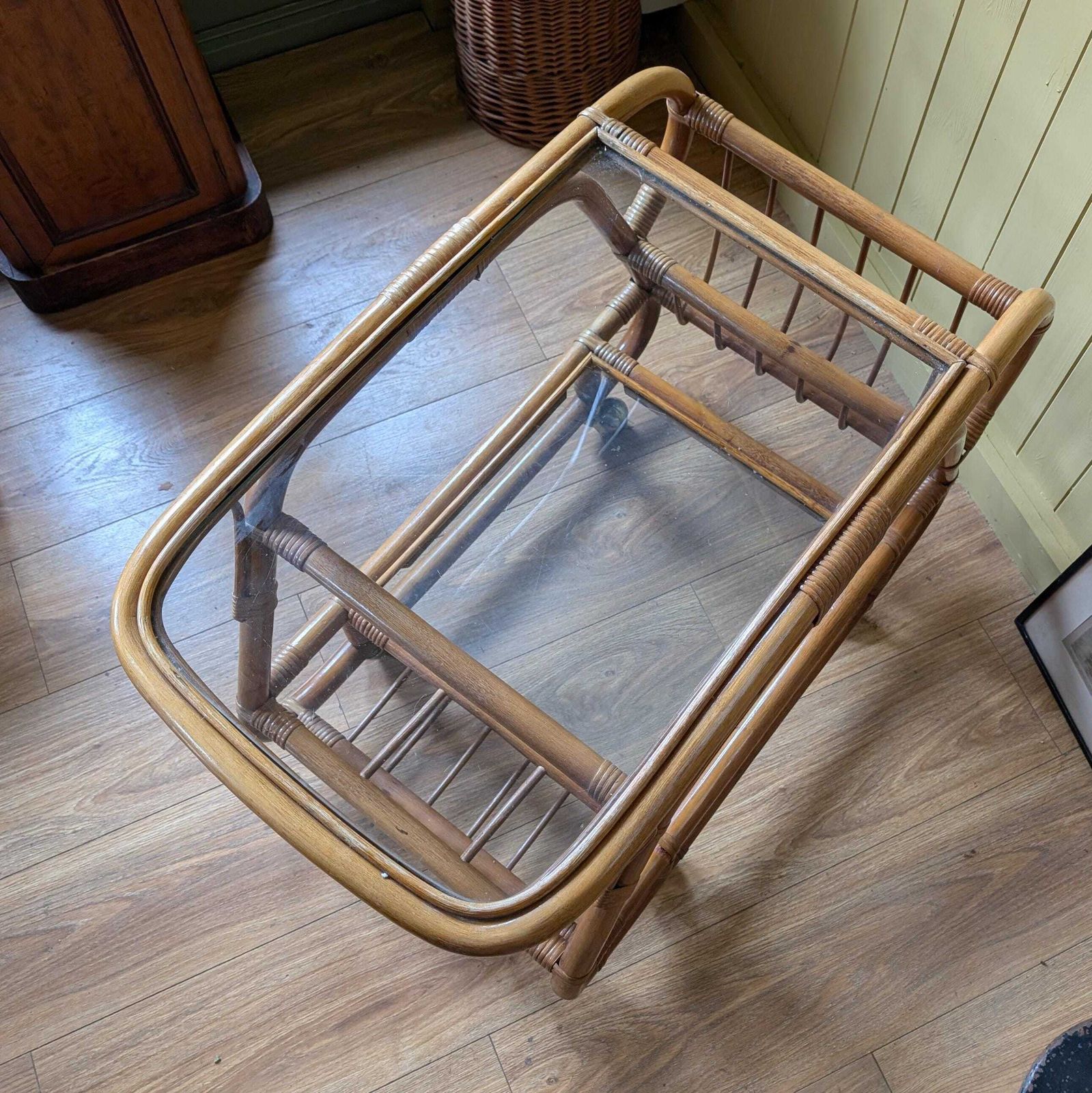 1950s Italian Bamboo Bar Cart, 1960s photo 245.0
