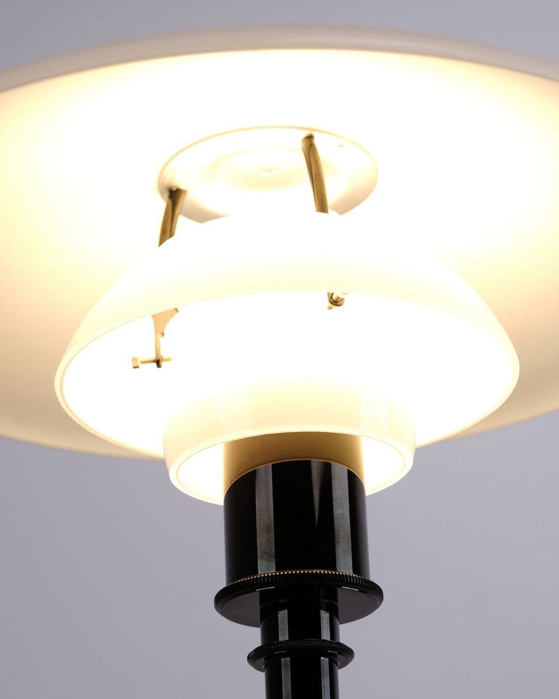Poul Henningsen Floor Lamp Model Ph 3.5/2.5 With Black Frame, Louis Poulsen photo for sale