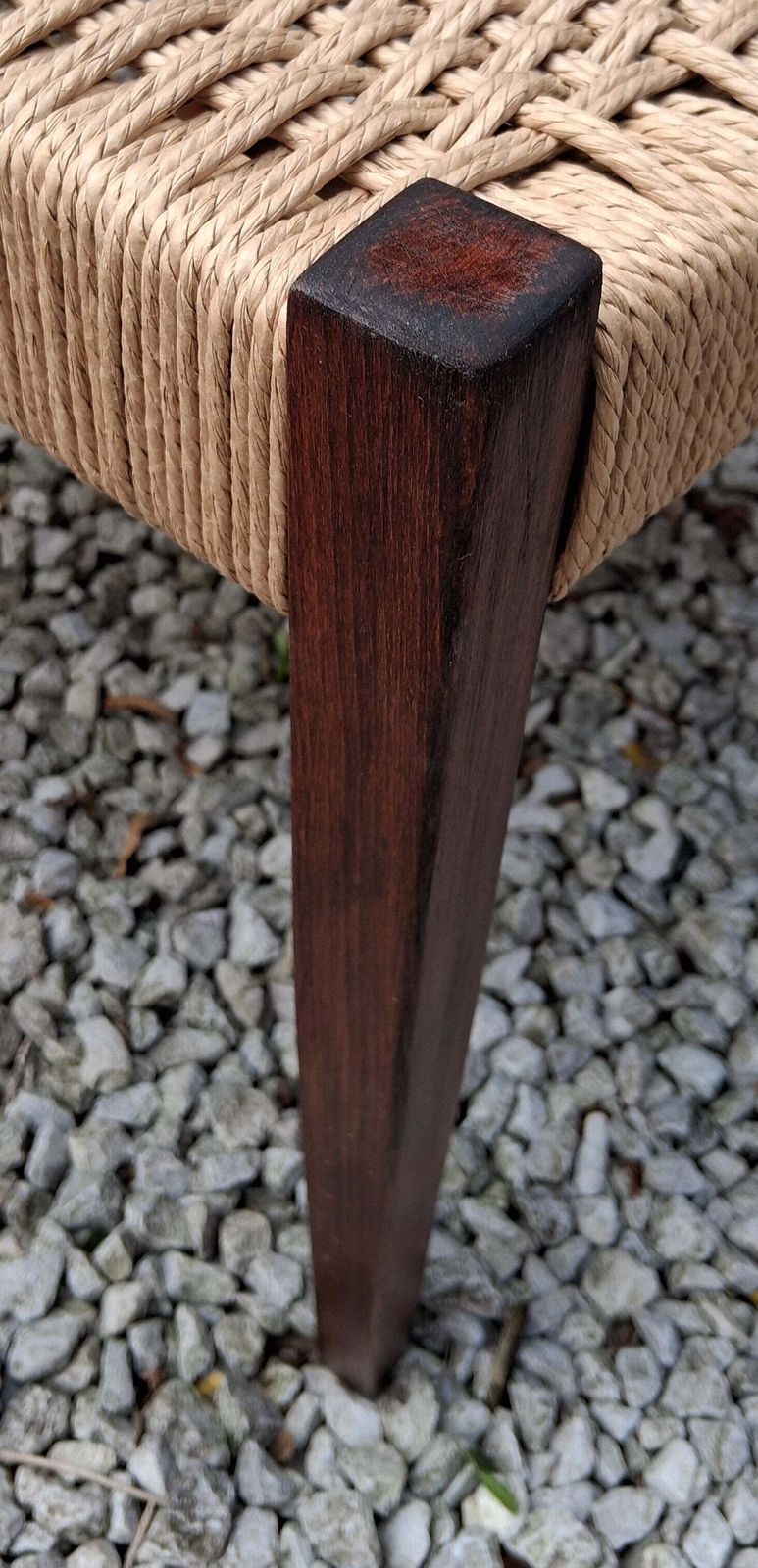 photo furniture Mcm 2 Rosewood Dining Chairs Nils Jonsson Troeds Garmi Danish Papercord