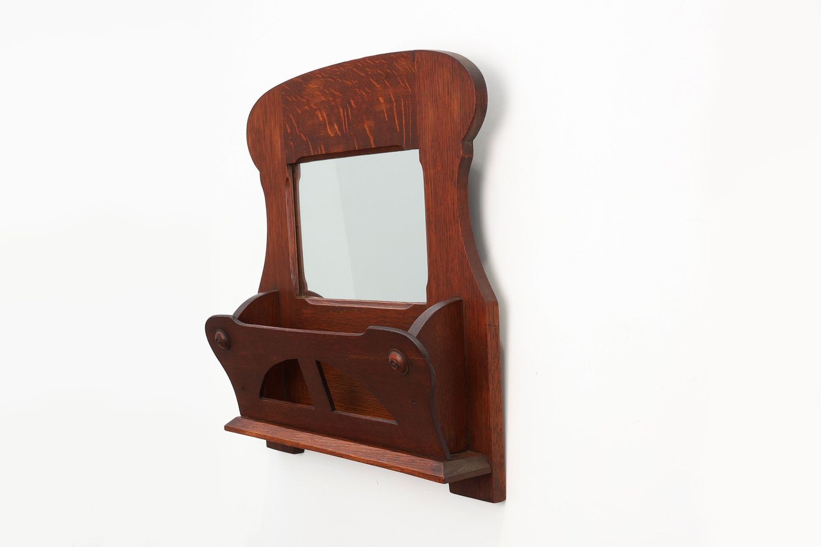 Art Nouveau Letter Holder In Oak, France, 1910s photo 978.0