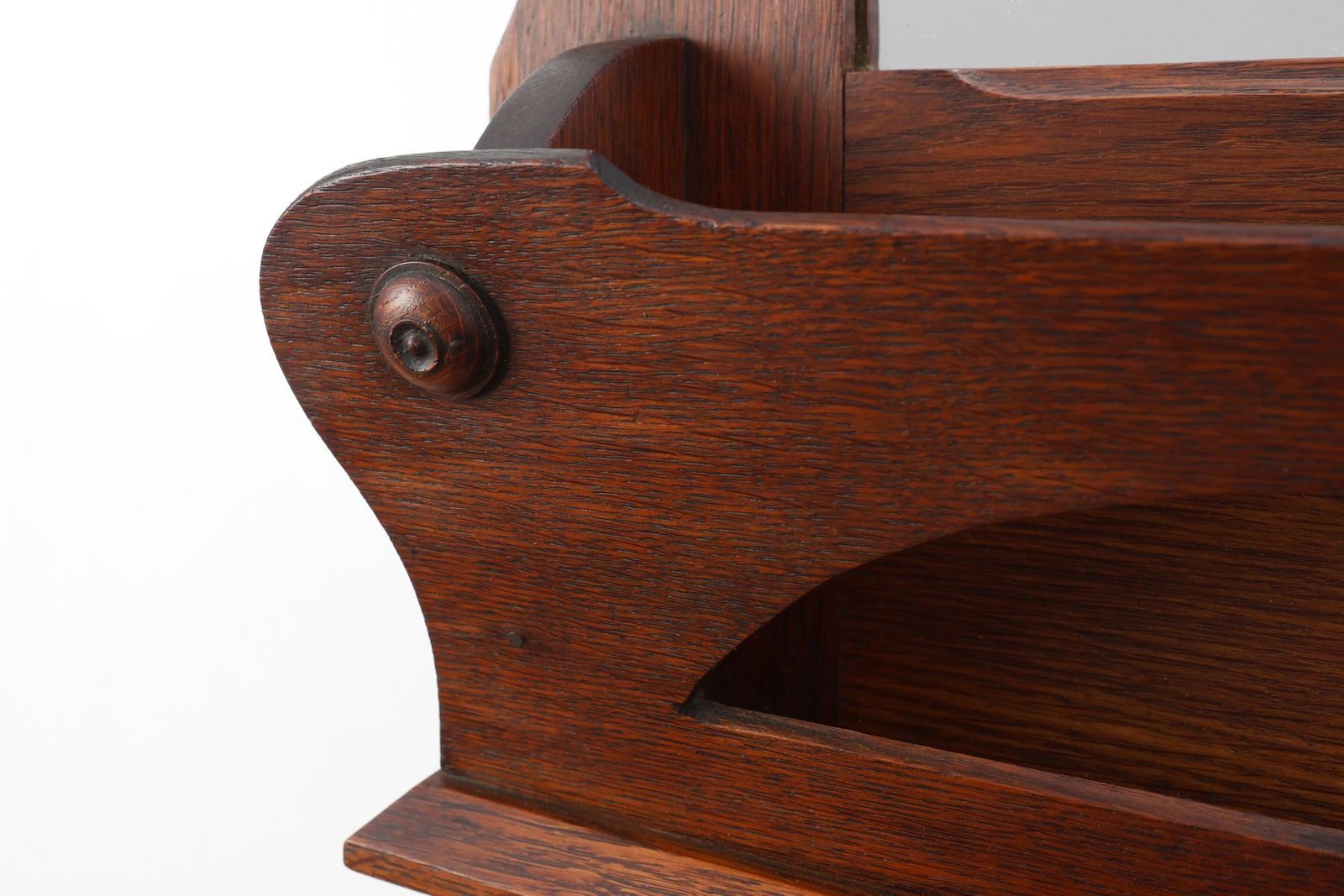 Home Decor Art Nouveau Letter Holder In Oak, France, 1910s photo