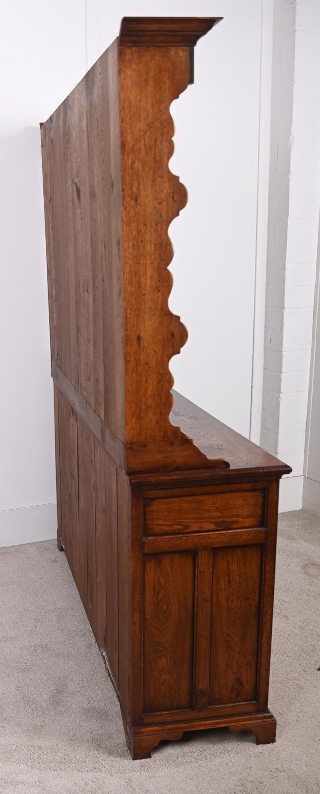 English Oak Dresser Base With Plate Rack Titmarsh & Goodwin Farmhouse photo vintage