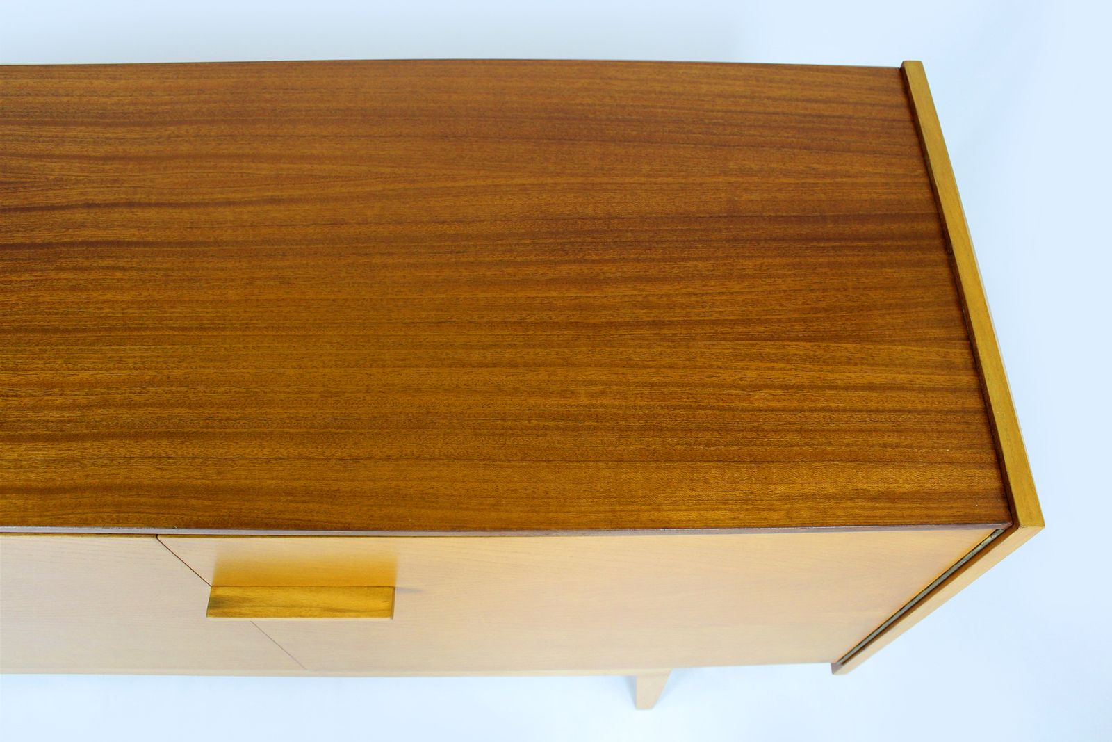 Restored Mid Century Sideboard, Mahogany & Ash, Up Zavody, 1960s photo Furniture