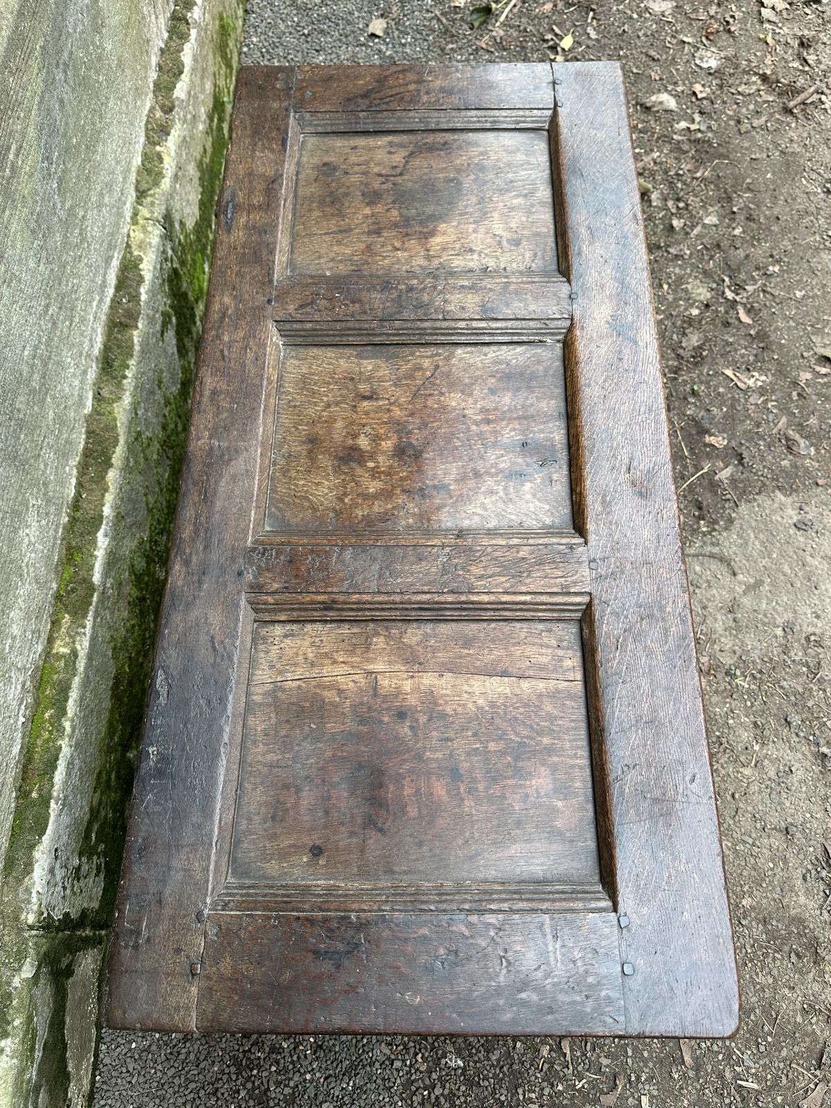 A 17th Century Charles I/ Cromwellian Joined Chest, West Country C.1650 photo vintage