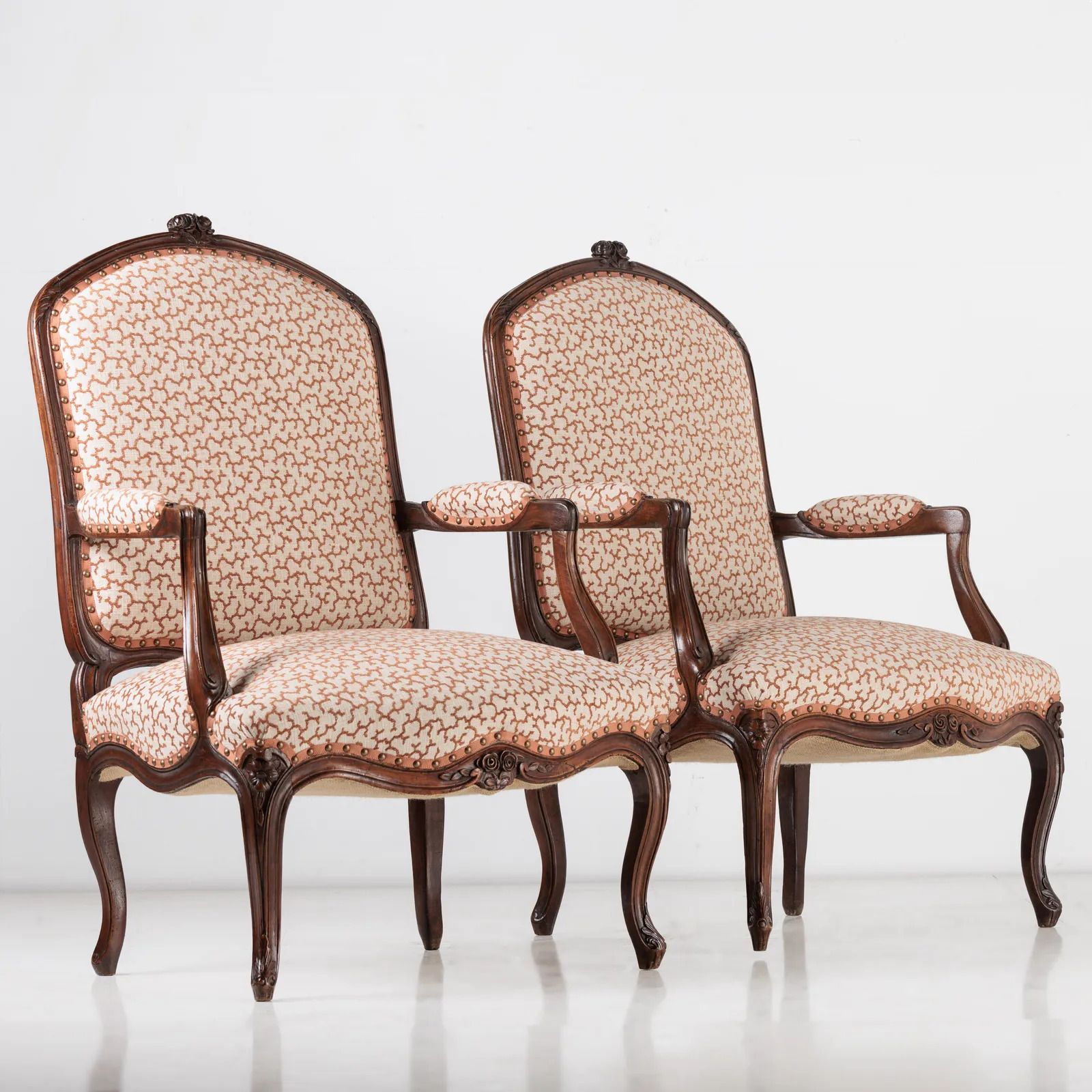 photo furniture A Pair Of Large Scale 19th Century French Fauteuils.